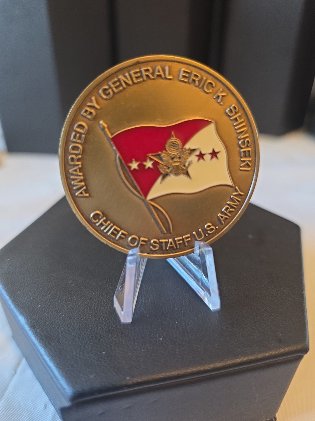 US Army Chief of Staff General Eric K Shinseki Challenge Coin Military 4 Star US Army Chief of Staff General Eric K Shinseki Challenge Coin Military 4 Star