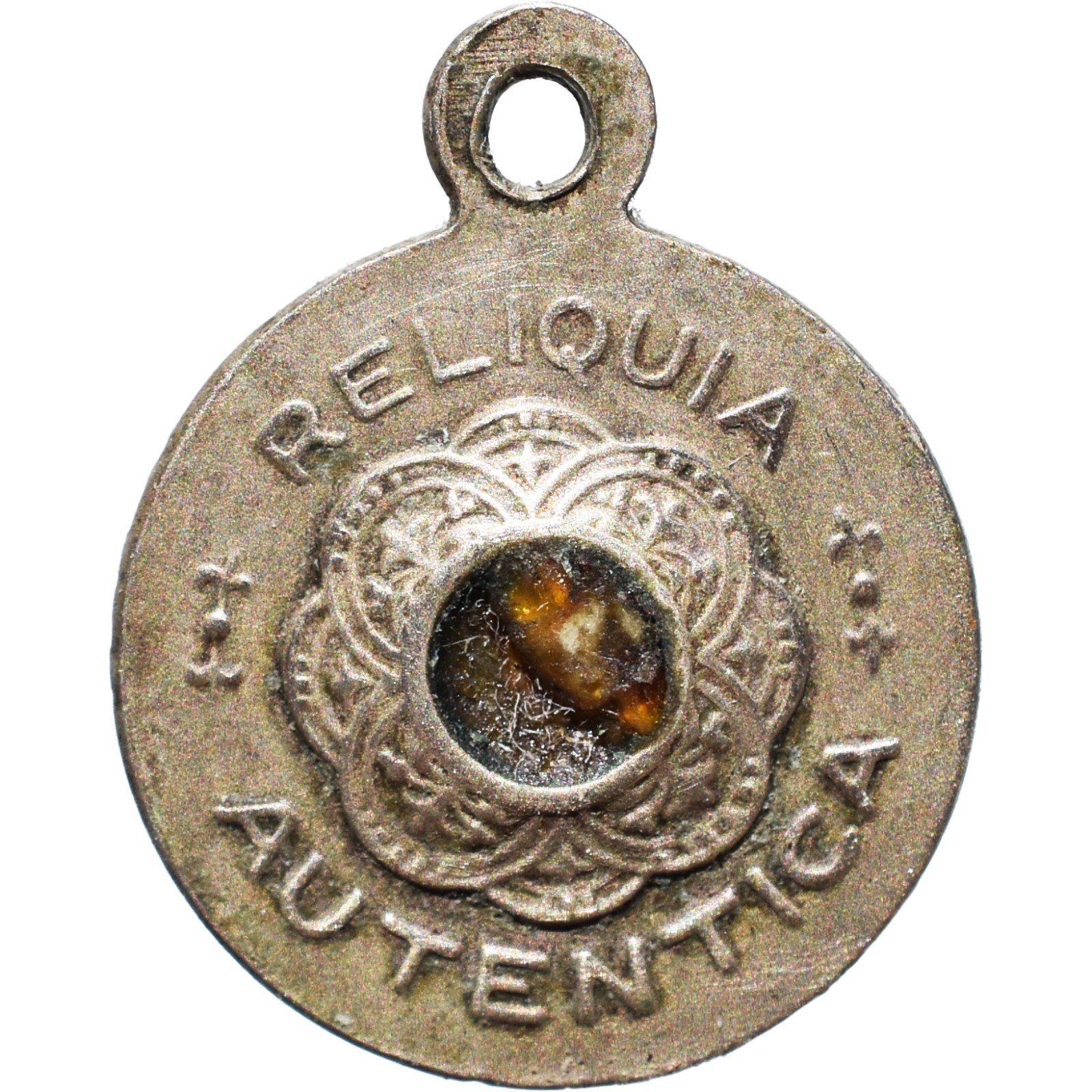 RARE FATHER DAMIEN LEPER PRIEST RELIQUARY OLD DAMIAN MOLOKAI RELIC CHARM