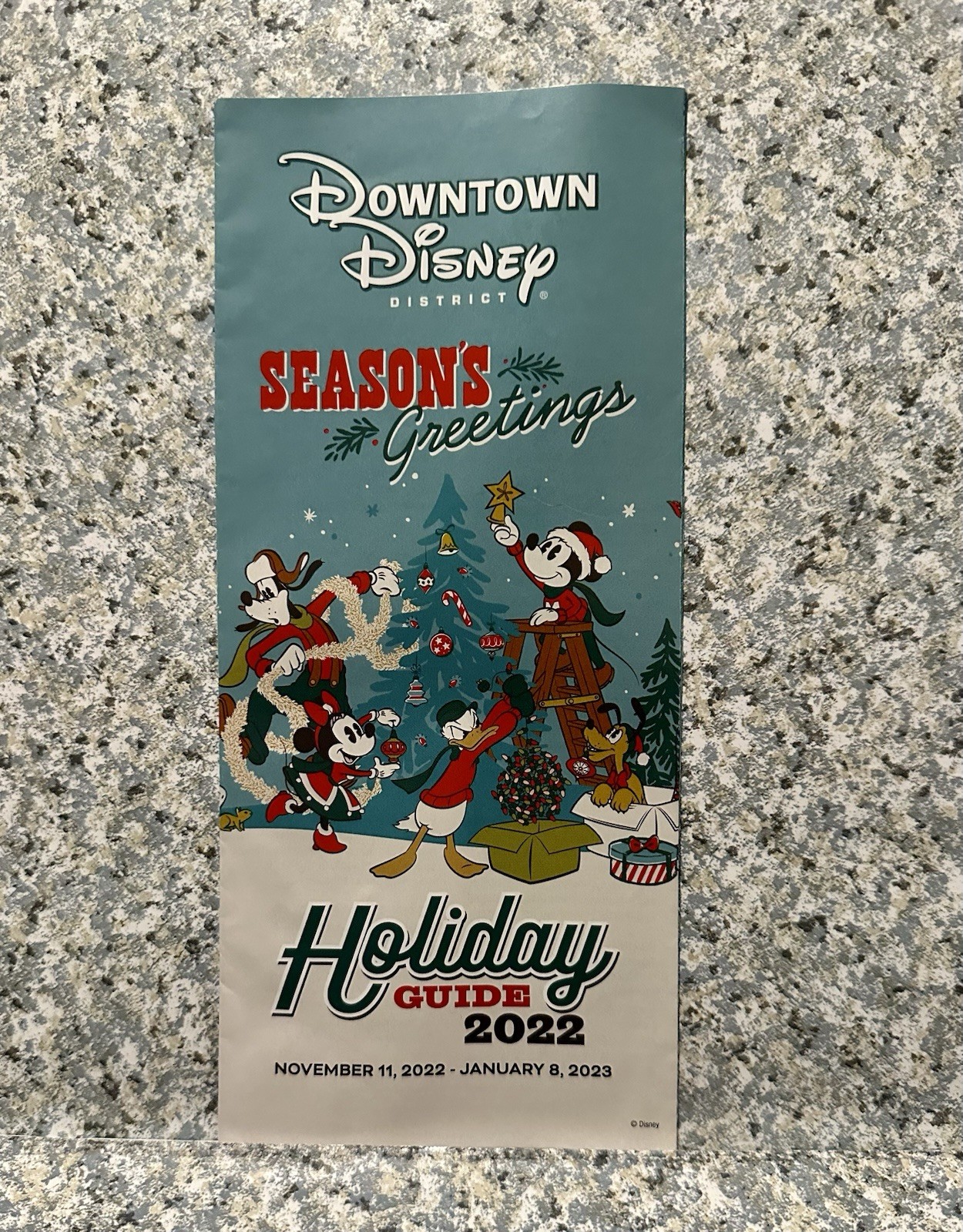 Downtown Disney District Season’s Greetings Holiday Guide Map 2022 Disneyland Downtown Disney District Season’s Greetings Holiday Guide Map 2022 Disneyland