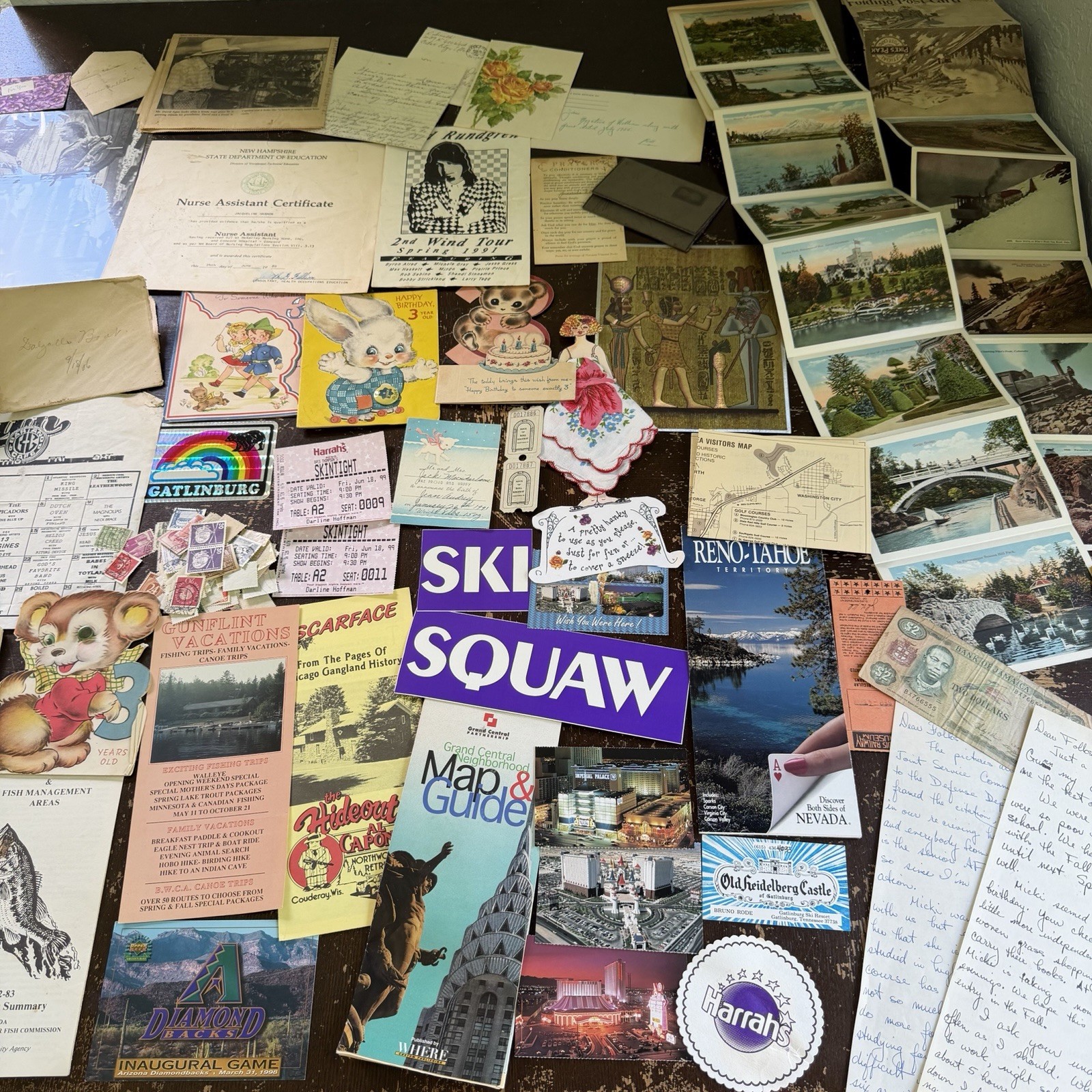 Vintage Paper Ephemera Lot Brochures Personal Memorabilia Greeting Cards Prints Vintage Paper Ephemera Lot Brochures Personal Memorabilia Greeting Cards Prints