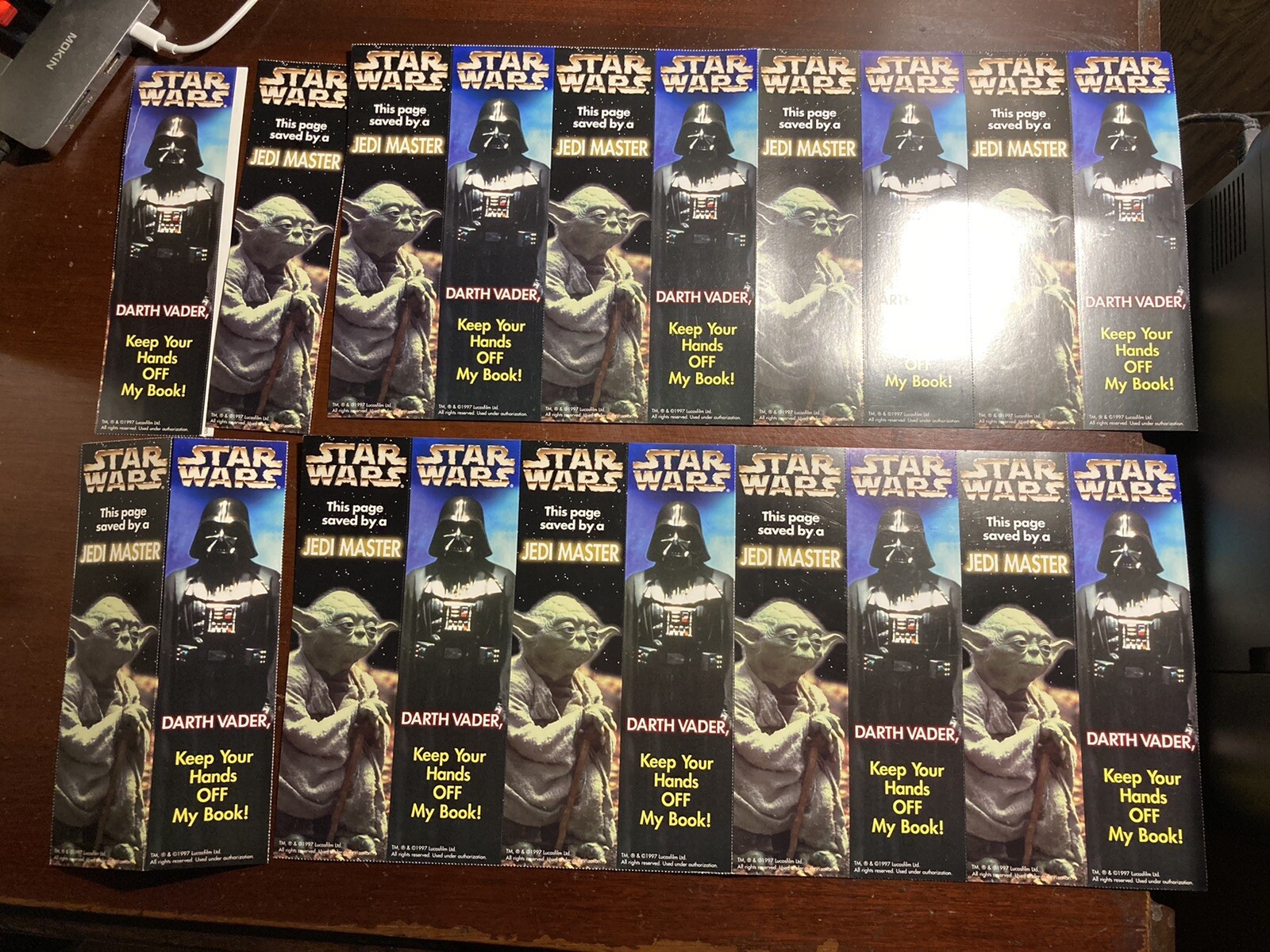 Star Wars Darth Vader Jedi Master Lot of 20 1997 1990s Vintage Bookmarks Star Wars Darth Vader Jedi Master Lot of 20 1997 1990s Vintage Bookmarks