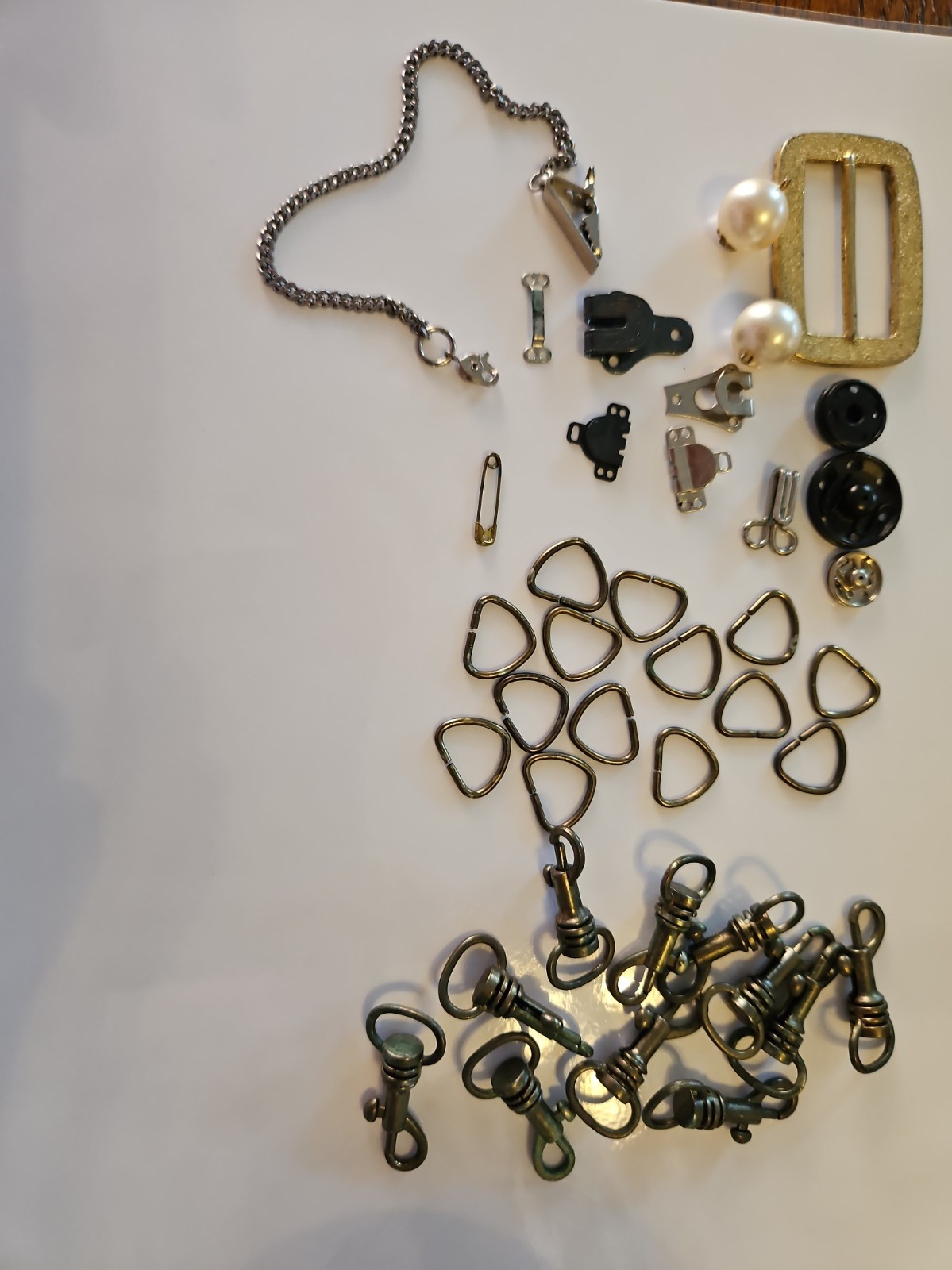 Lot of Vintage Sewing Hardware D Rings Bolt Snaps Buckle Lot of Vintage Sewing Hardware D Rings Bolt Snaps Buckle