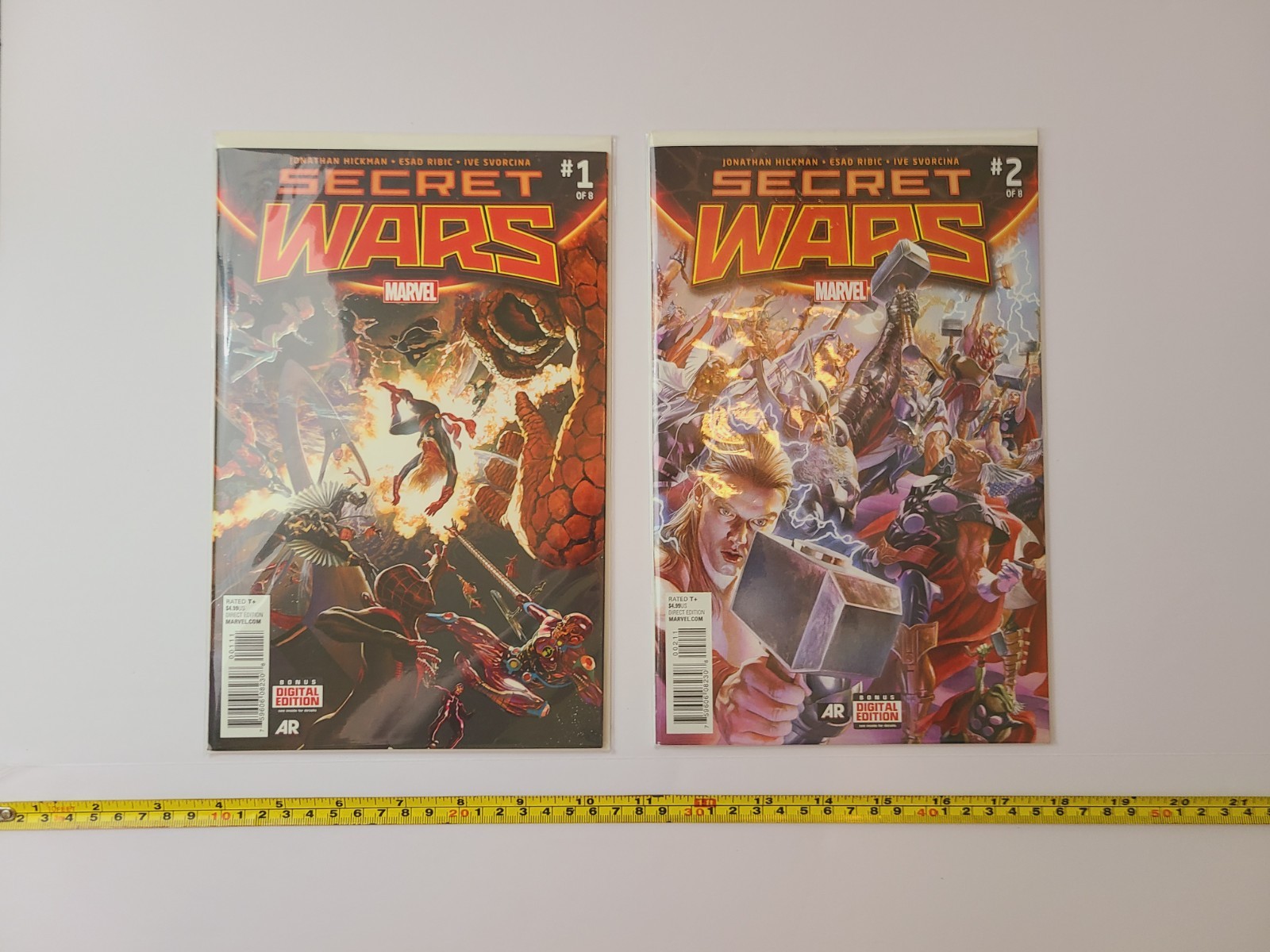 Lot Of 20 Marvel & DC Comic Books Ungraded, In Protective Covers Good Condition