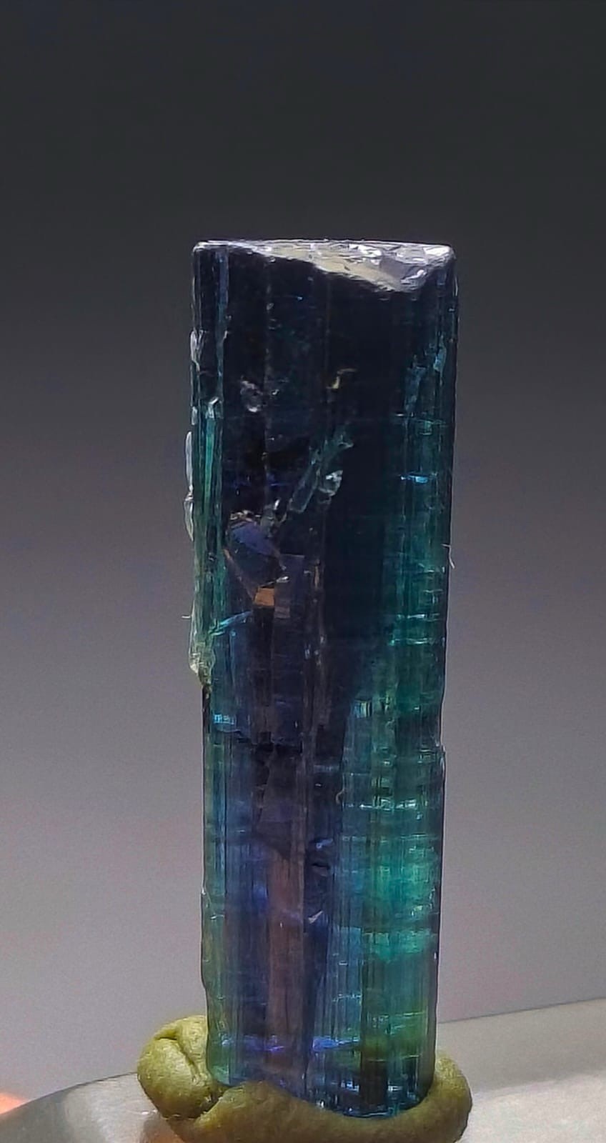 Amazing Indicolite Terminated Tourmaline Crystal From Afghanistan Amazing Indicolite Terminated Tourmaline Crystal From Afghanistan