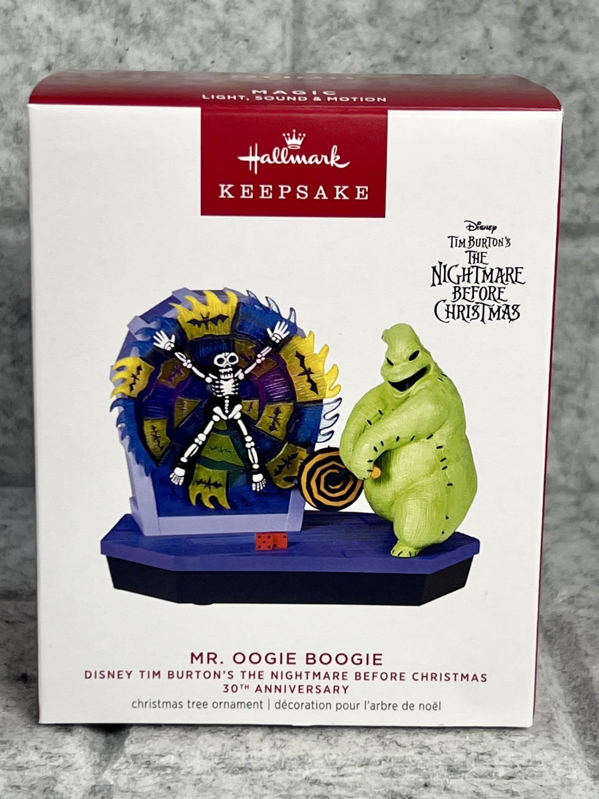 Hallmark 2023 Disney The Nightmare Before Christmas Ornament Mr. Oogie Boogie Hallmark 2023 Disney The Nightmare Before Christmas Ornament Mr. Oogie Boogie