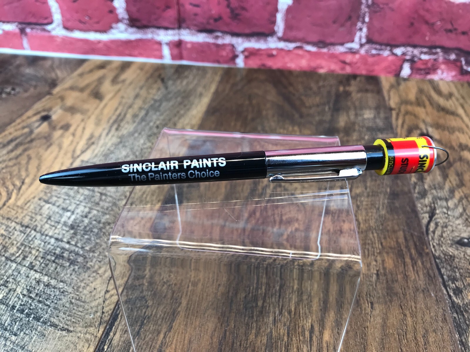 Vintage RITEPOINT SINCLAIRS PAINTS STUC-O-LIFE Clicker PEN - Needs New Cartridge
