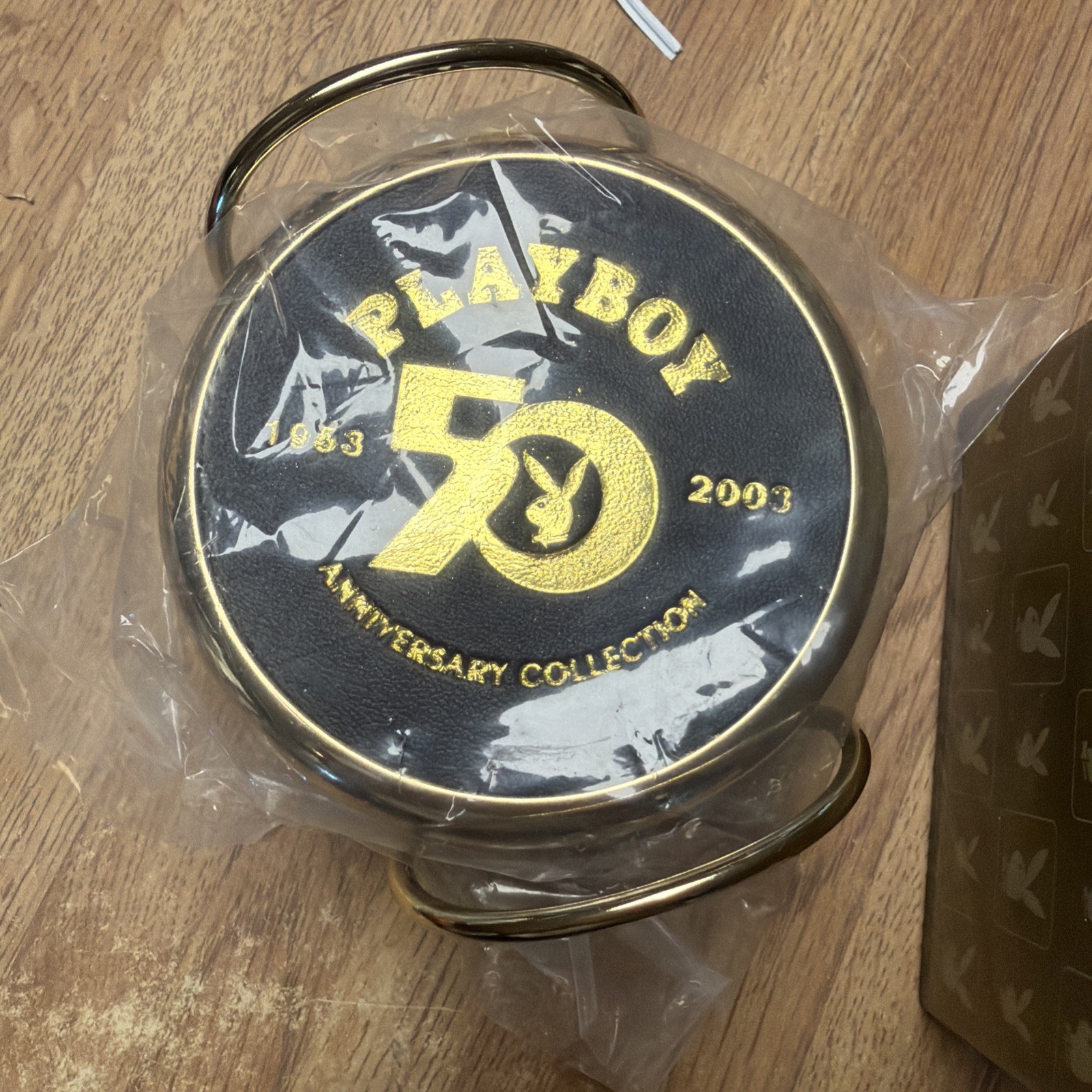 Vtg Playboy Bunny Leather Coasters with Chrome Rack Set of 6 w/Holder Vtg Playboy Bunny Leather Coasters with Chrome Rack Set of 6 w/Holder