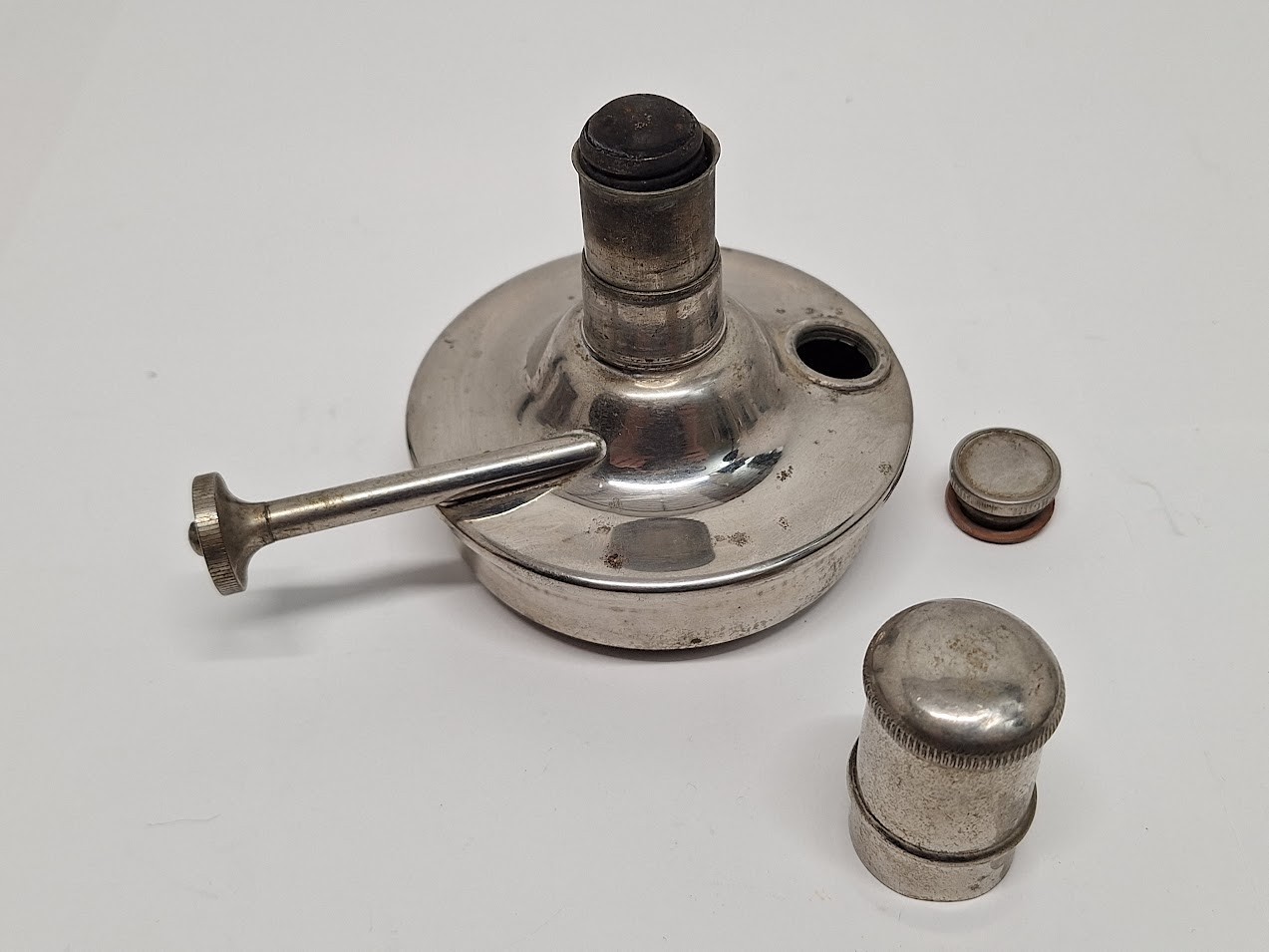 Antique 1911 Manning Bowman & Co Coffee/Tea Pot Burner Alcohol Camp Stove