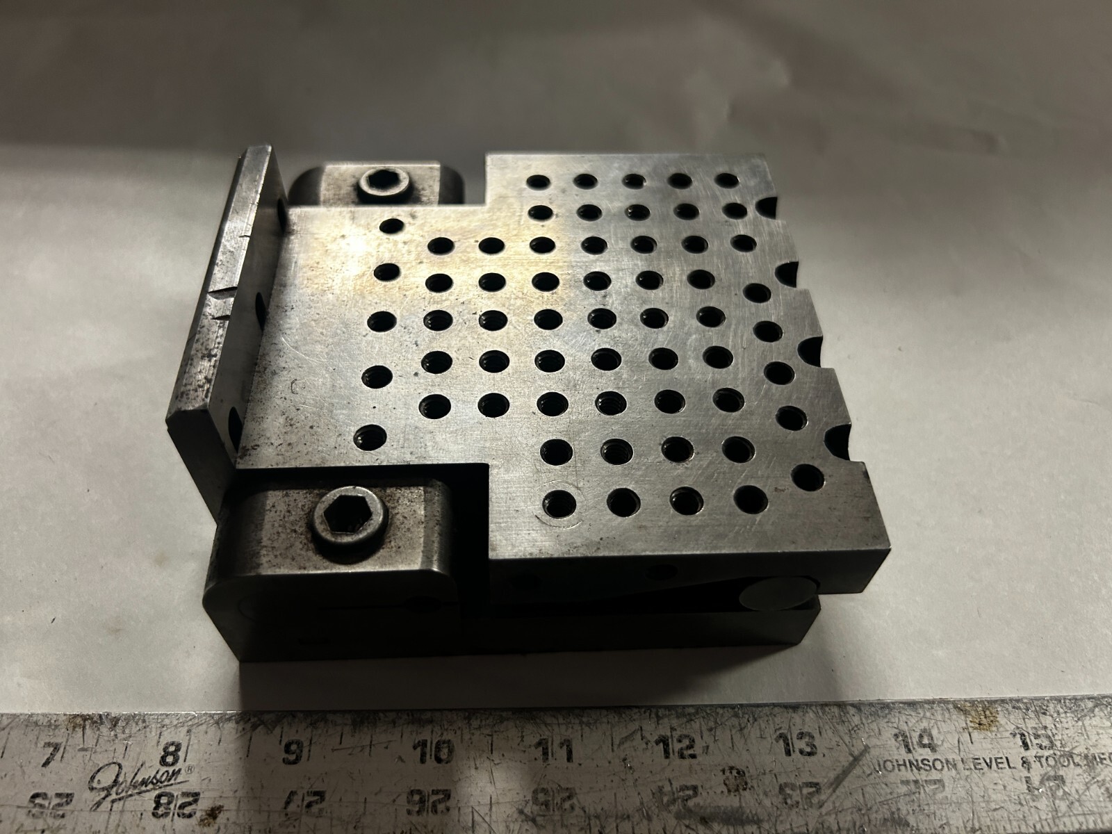 MACHINIST ShX LATHE MILL Unusual Tool Makers Ground Adjustable Angle Sine Plate