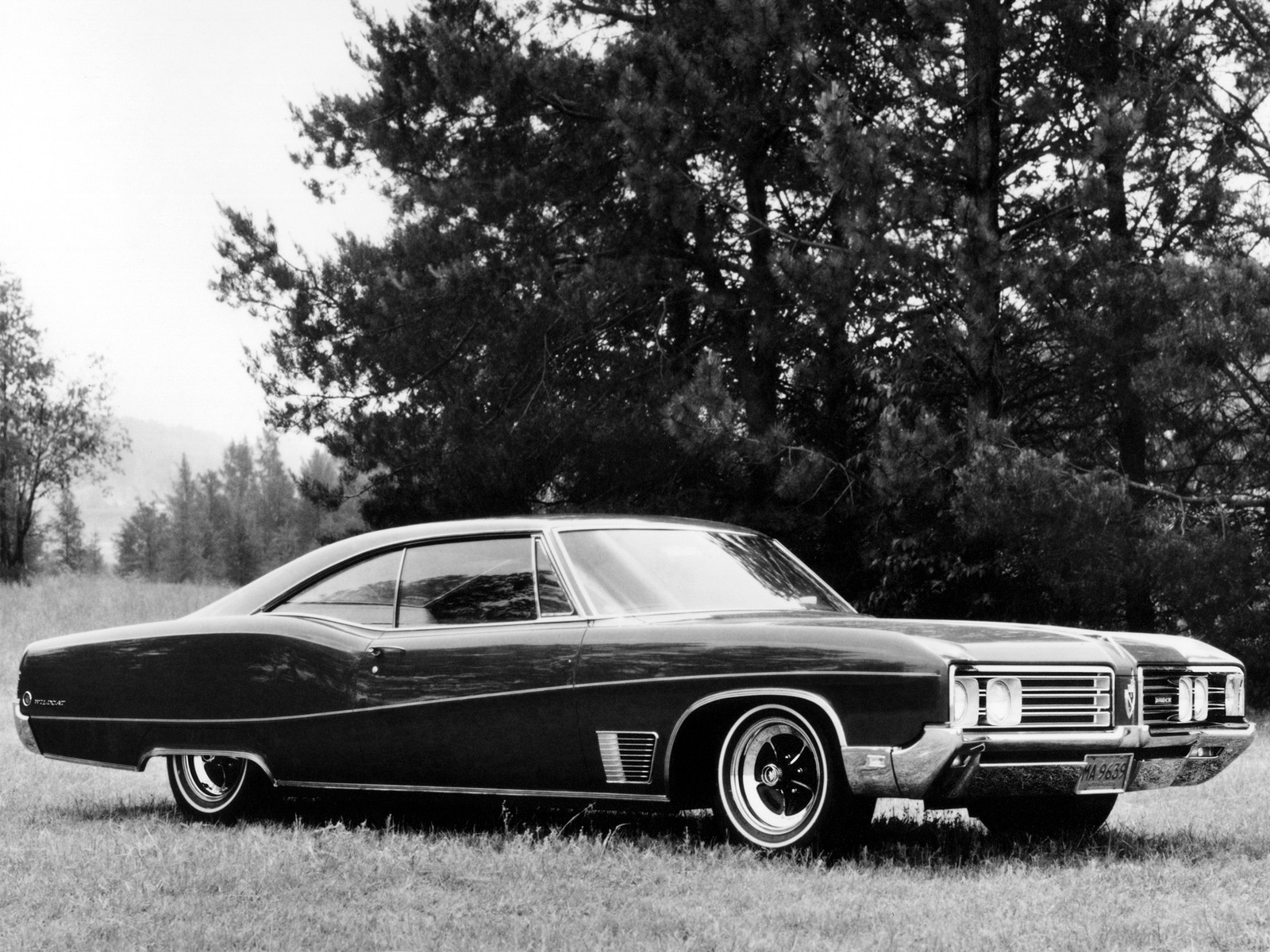Cars 1968 buick wildcat hardtop coupe 6487 Art Print Poster 11x17