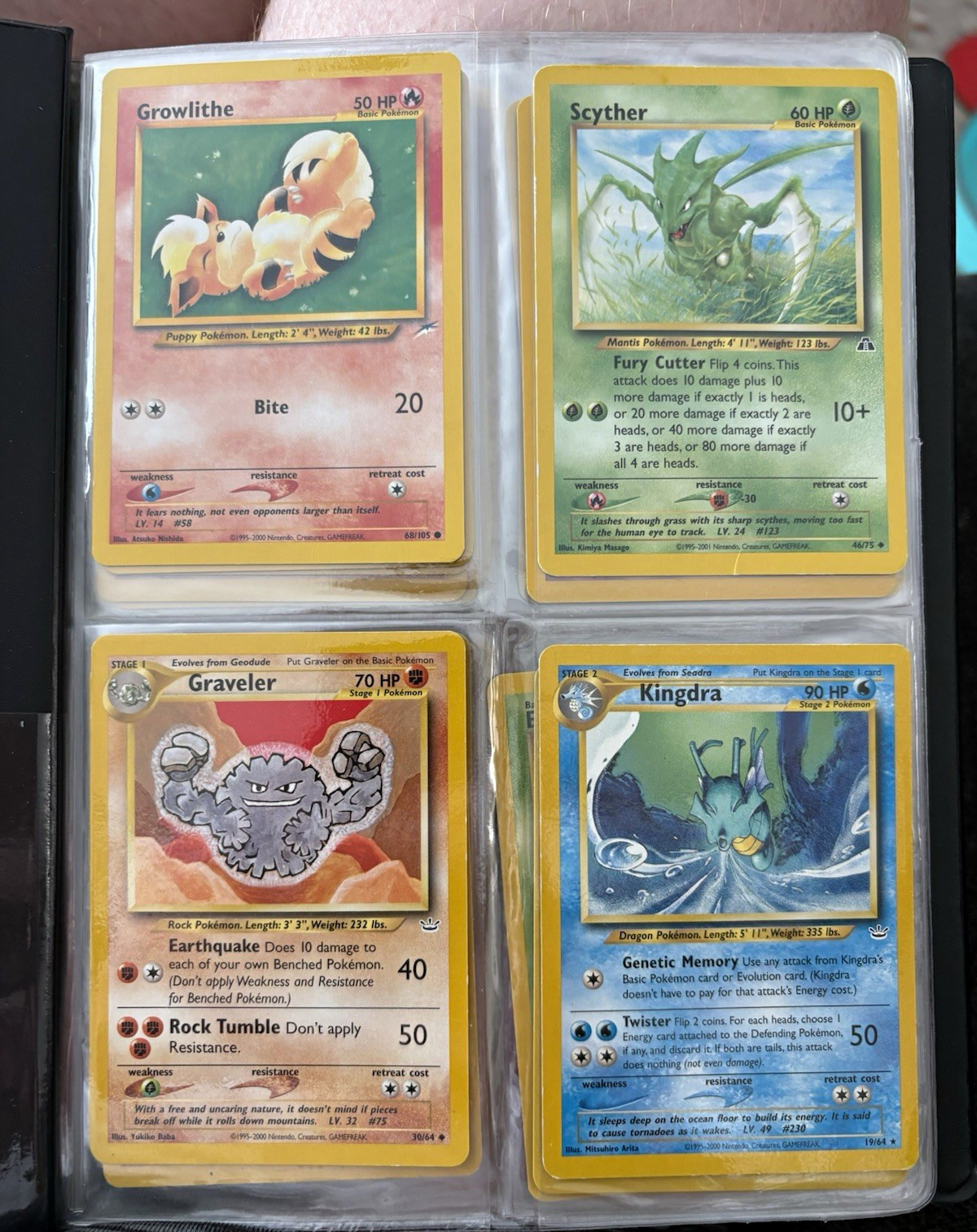 WOTC Pokémon Vintage Binder Card Lot Team Rocket Neo Expedition. WOTC Pokémon Vintage Binder Card Lot Team Rocket Neo Expedition.