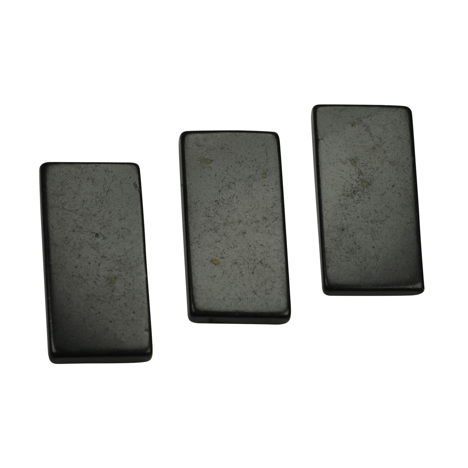 Shungite Stickers Polished 3 pk - 15x30 mm / 0.59 Shungite Stickers Polished 3 pk - 15x30 mm / 0.59