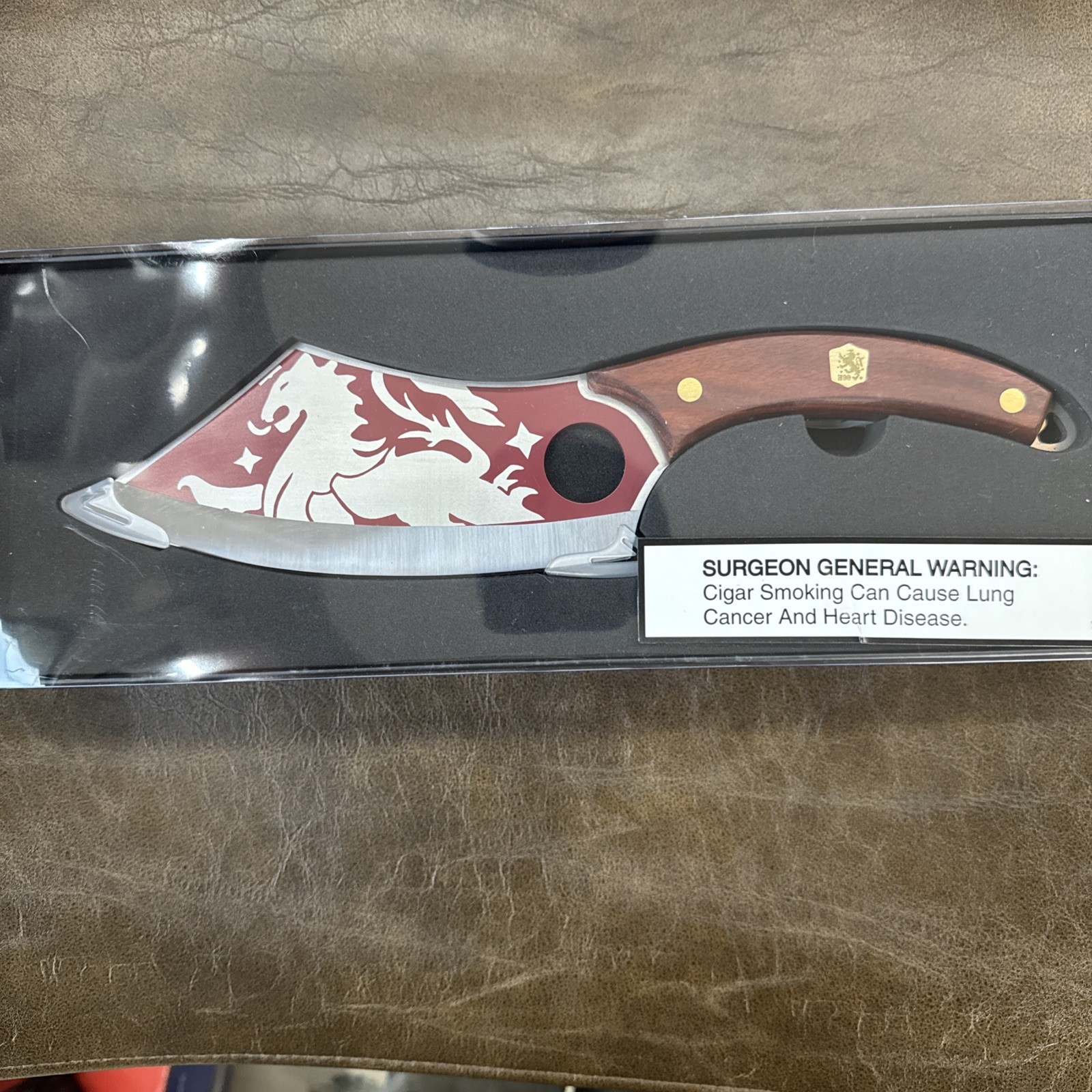 Drew Estate Liga Privada No. 9 cleaver knife. Brand new rare