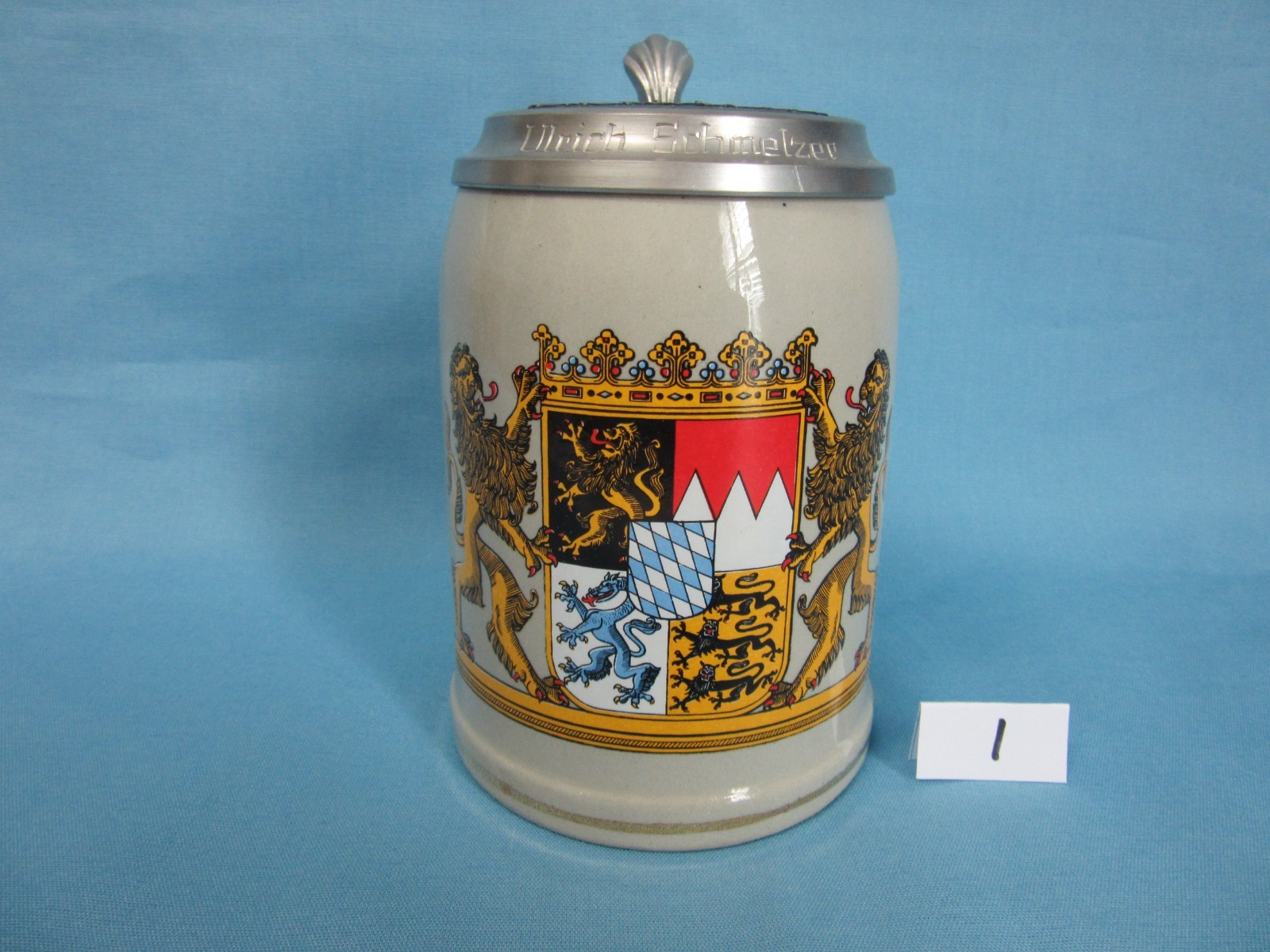 Munich child stein Bavaria coat of arms