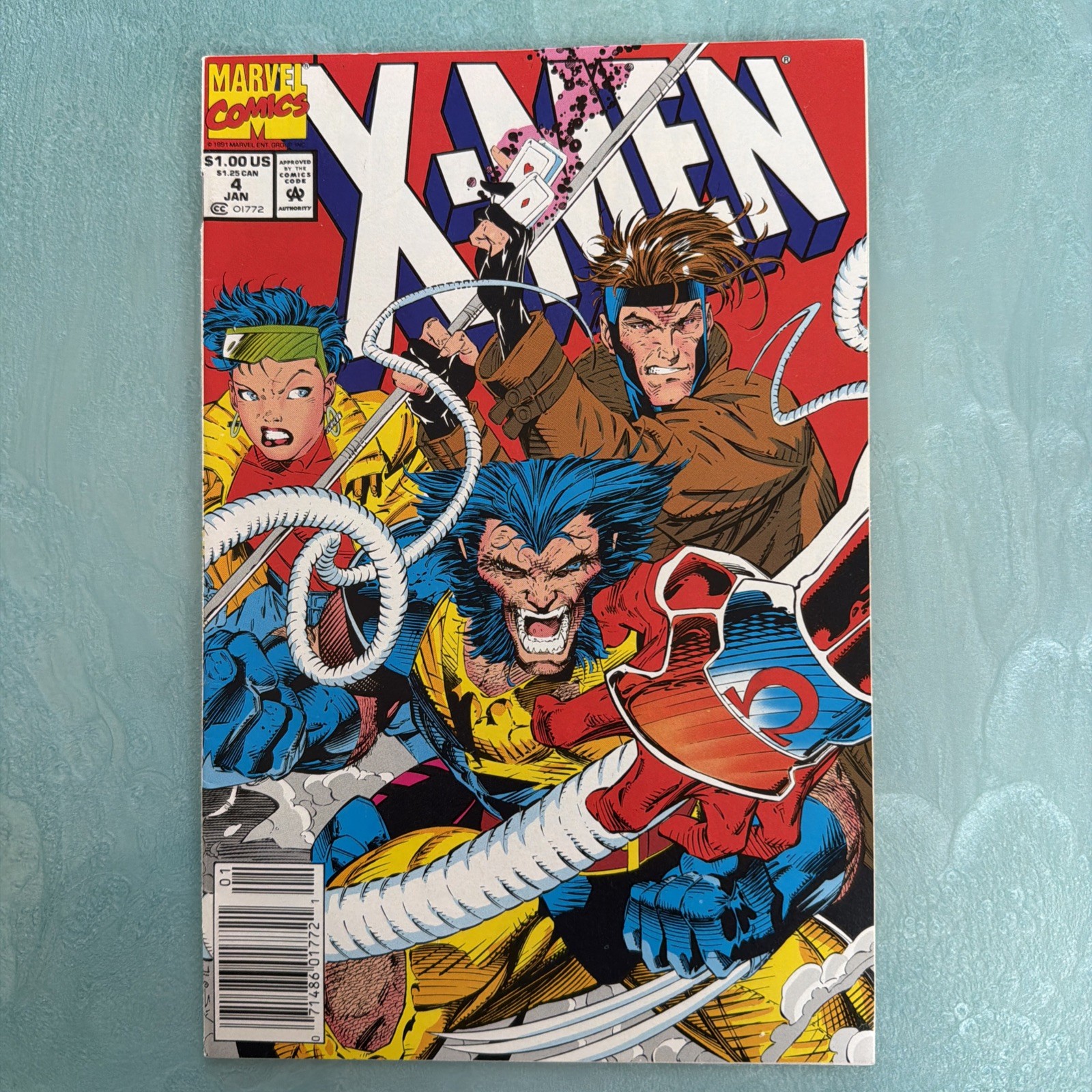 X-Men #4 Newsstand Variant Marvel 1992 1st full appearance of Omega Red