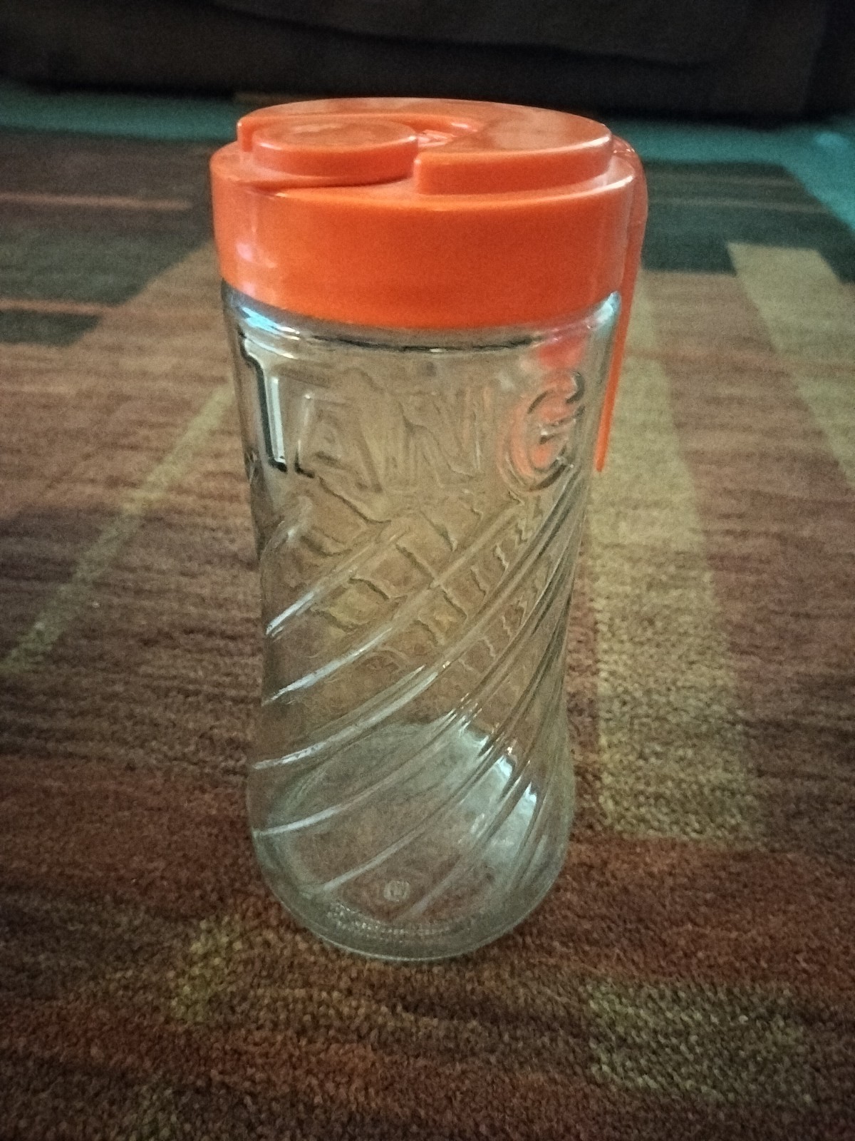 Vtg 1970s Tang Glass Pitcher Orange Lid Handle Anchor Hocking 1 Qt Retro Vtg 1970s Tang Glass Pitcher Orange Lid Handle Anchor Hocking 1 Qt Retro