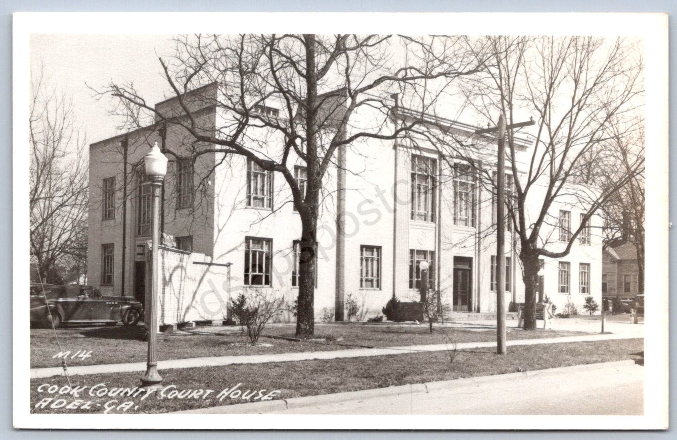 K43/ Adel Georgia RPPC Postcard c40-50s Cook County Court House 159 K43/ Adel Georgia RPPC Postcard c40-50s Cook County Court House 159
