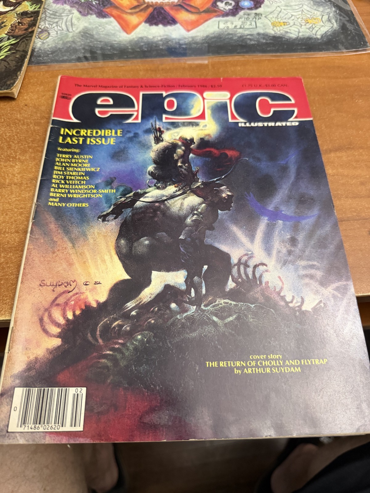 Epic Illustrated -Incredible Last Issue Feb 1986-Marvel Mag. of Fantasy & SciFi