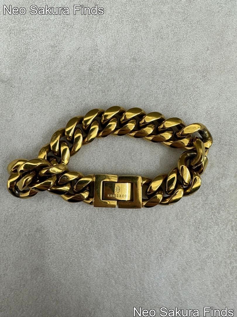 KRKC&CO Men's Vintage Gold Bracelet Antique Pre-owned Jewelry