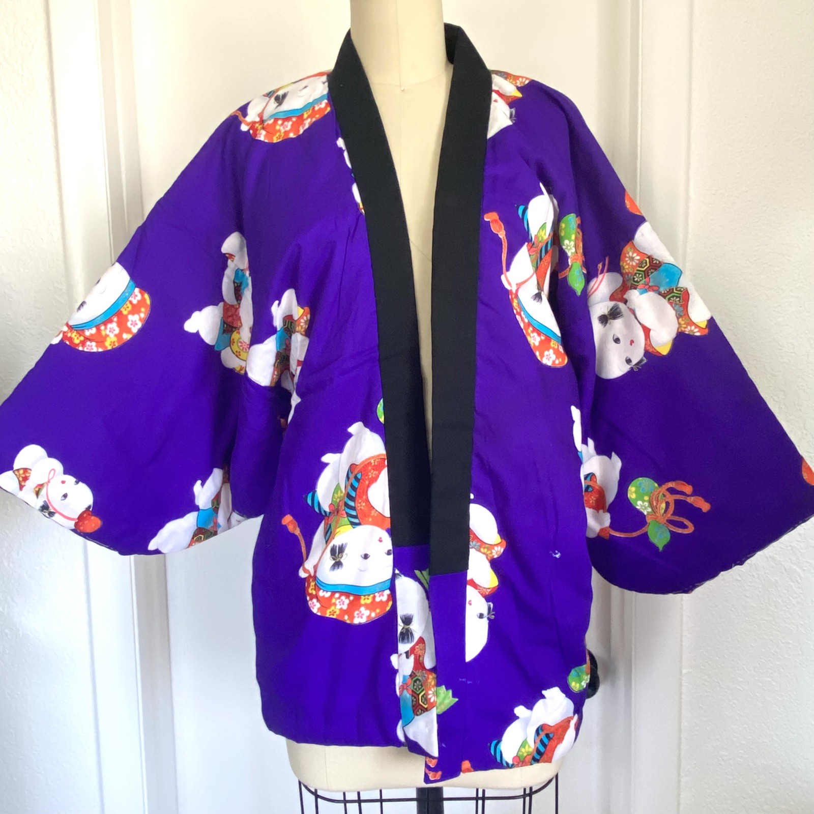 Japanese Padded Hanten Chanchanko Women's Casual Jacket Quilted Colorful Japanese Padded Hanten Chanchanko Women's Casual Jacket Quilted Colorful