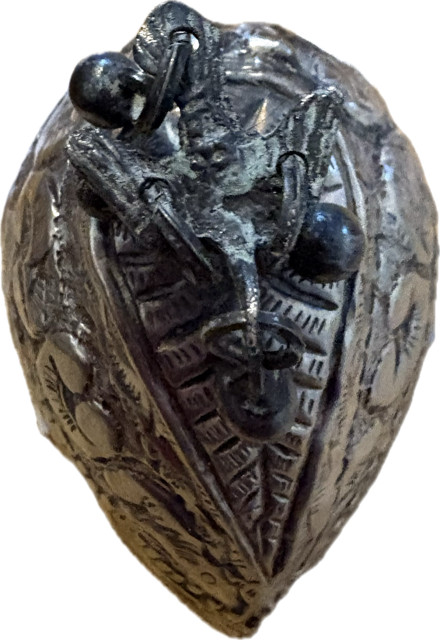 Vintage Egyptian Sterling Silver Pumice Stone Hallmarked 1.5” x 2.75” Decor
