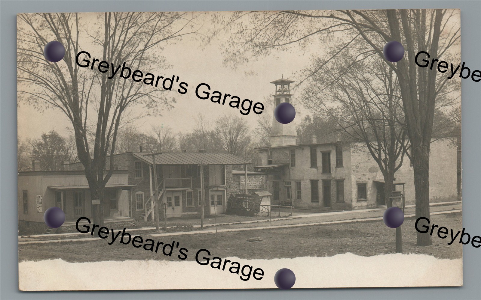 RPPC Buildings Stores in PRATTSBURGH NY New york Vintage Real Photo Postcard