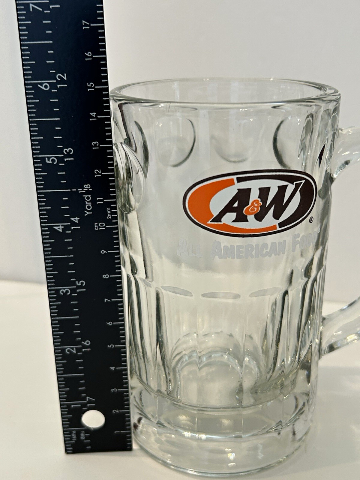 Vintage A&W Root Beer Mug Glass 6\