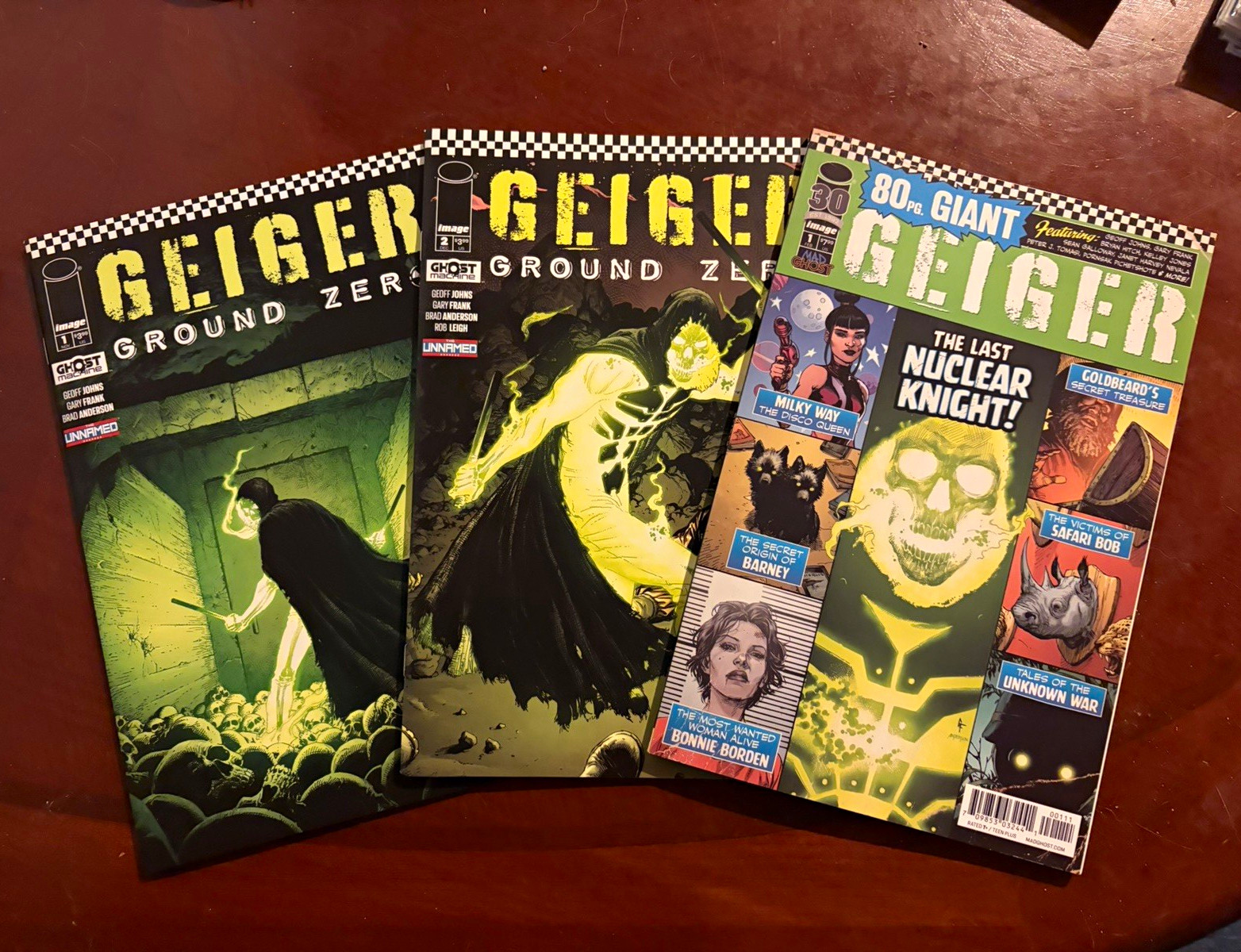 Geiger Ground Zero Comic Book Lot Issues (1 2), Geiger 80 page Giant