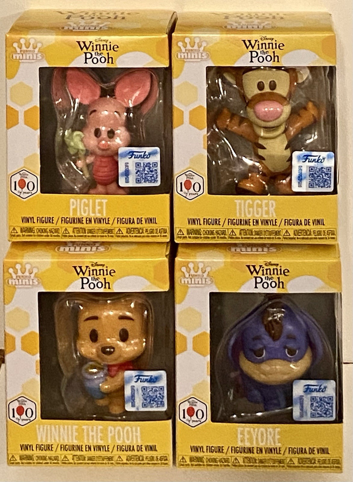 Funko Minis Disney Winnie the Pooh Set of 4 Pooh Piglet Tigger Eeyore NEW In Box Funko Minis Disney Winnie the Pooh Set of 4 Pooh Piglet Tigger Eeyore NEW In Box