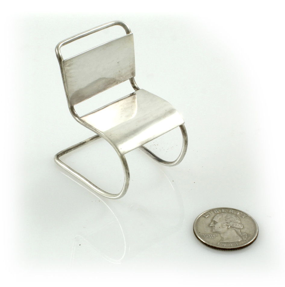 Vintage ACME Studio MIES VAN DER ROHE Mini Sterling Silver 