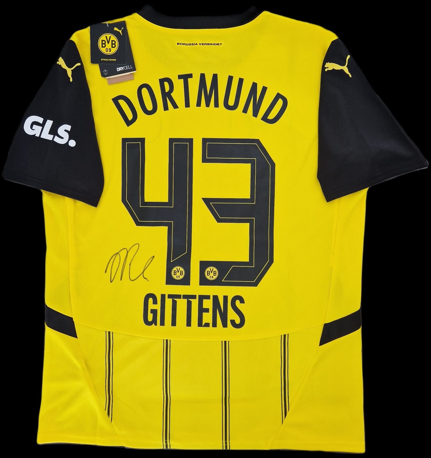 Jamie Gittens | Signed BVB Borussia Dortmund Jersey | England | New