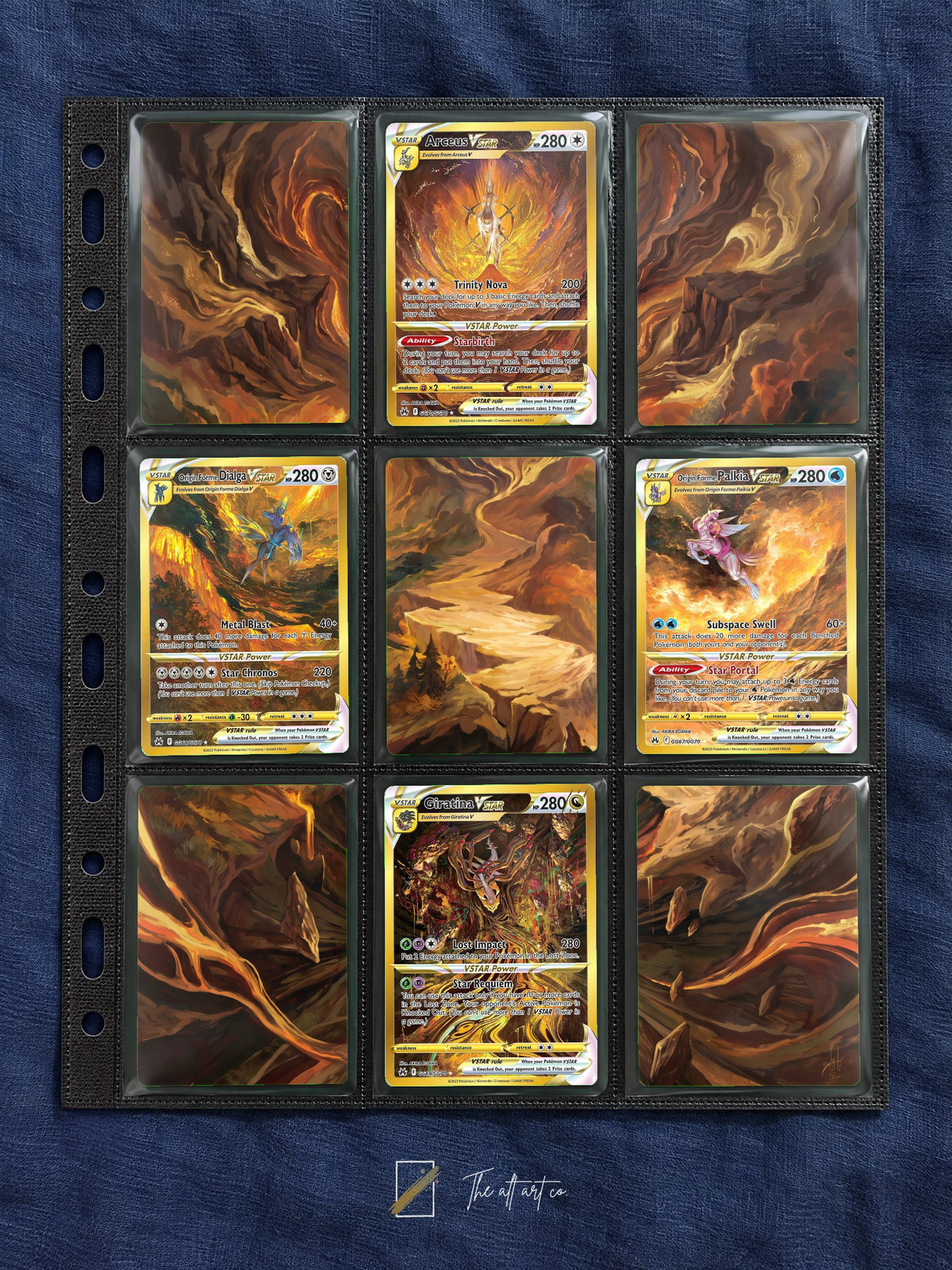 Pokemon Arceus & The Creation Trio Connecting Art Binder Insert