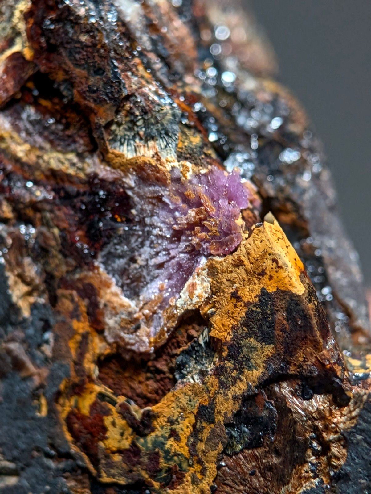 Rare Strengite + Kidwellite- Coon Creek, Polk County, Arkansas, w/ photo case Rare Strengite + Kidwellite- Coon Creek, Polk County, Arkansas, w/ photo case