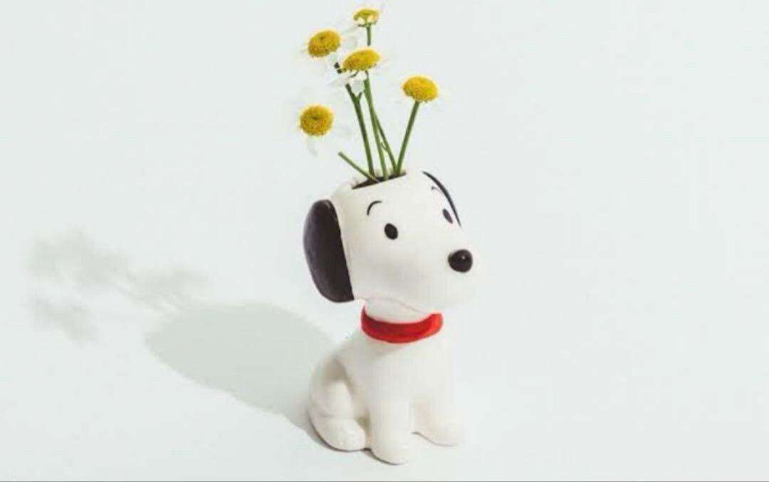 Snoopy Vase Snoopy Museum Limited Flower Vase 7cm 5.5in Japan New