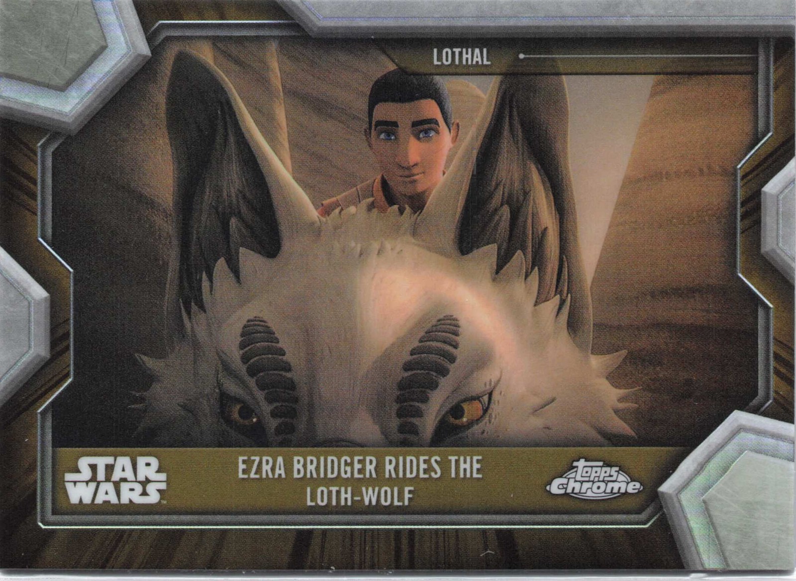 2025 Topps Star Wars Hyperspace #ERA-12 Ezra Bridger Rides The Loth-wolf