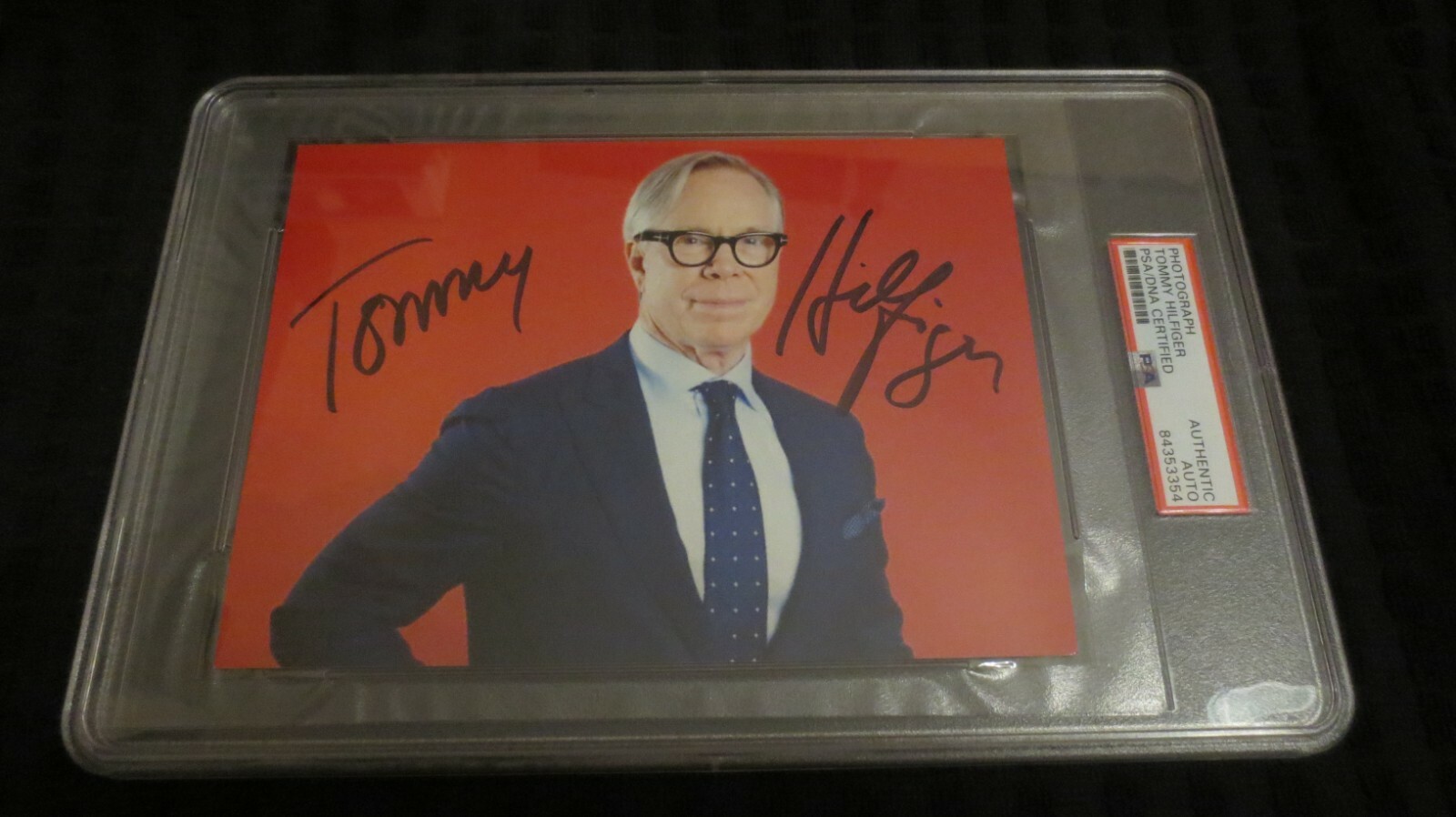 Tommy Hilfiger fashion designer signed autographed psa slabbed