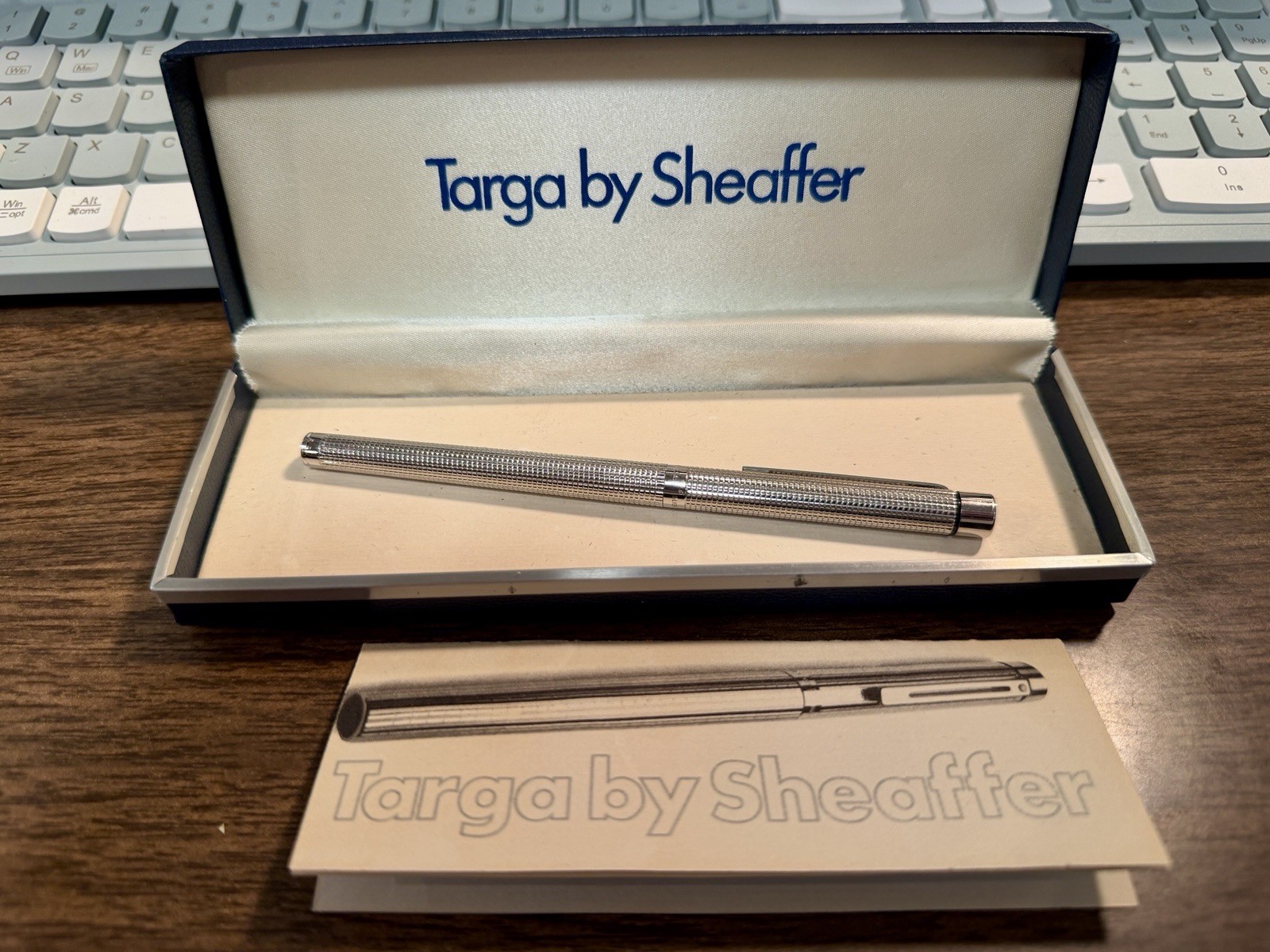 NEW VTG Unused Sheaffer Targa 1010 Nib 14K 585 Fountain Pen W/ Box & Literature