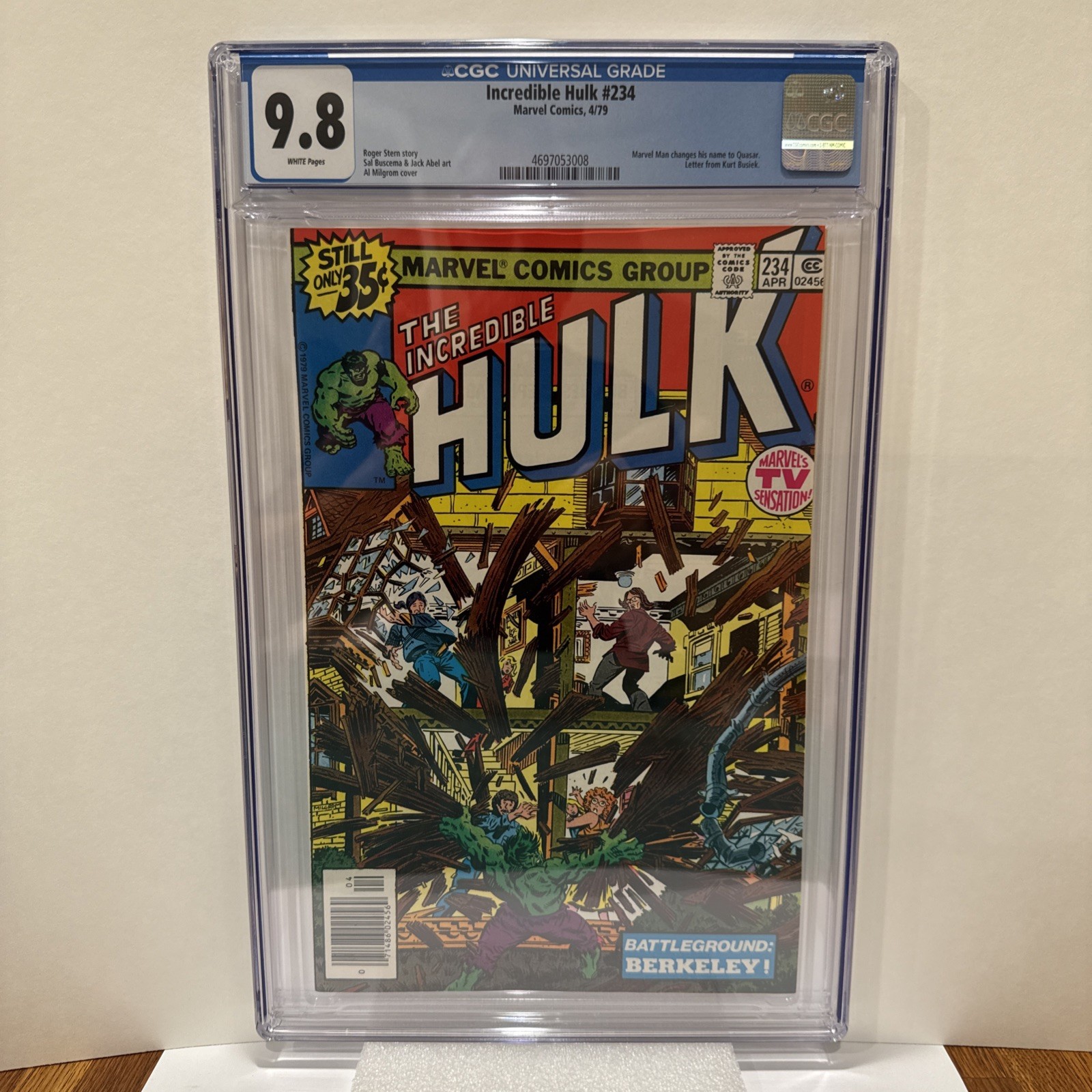 Incredible Hulk #234 CGC 9.8 White Pages 1979 