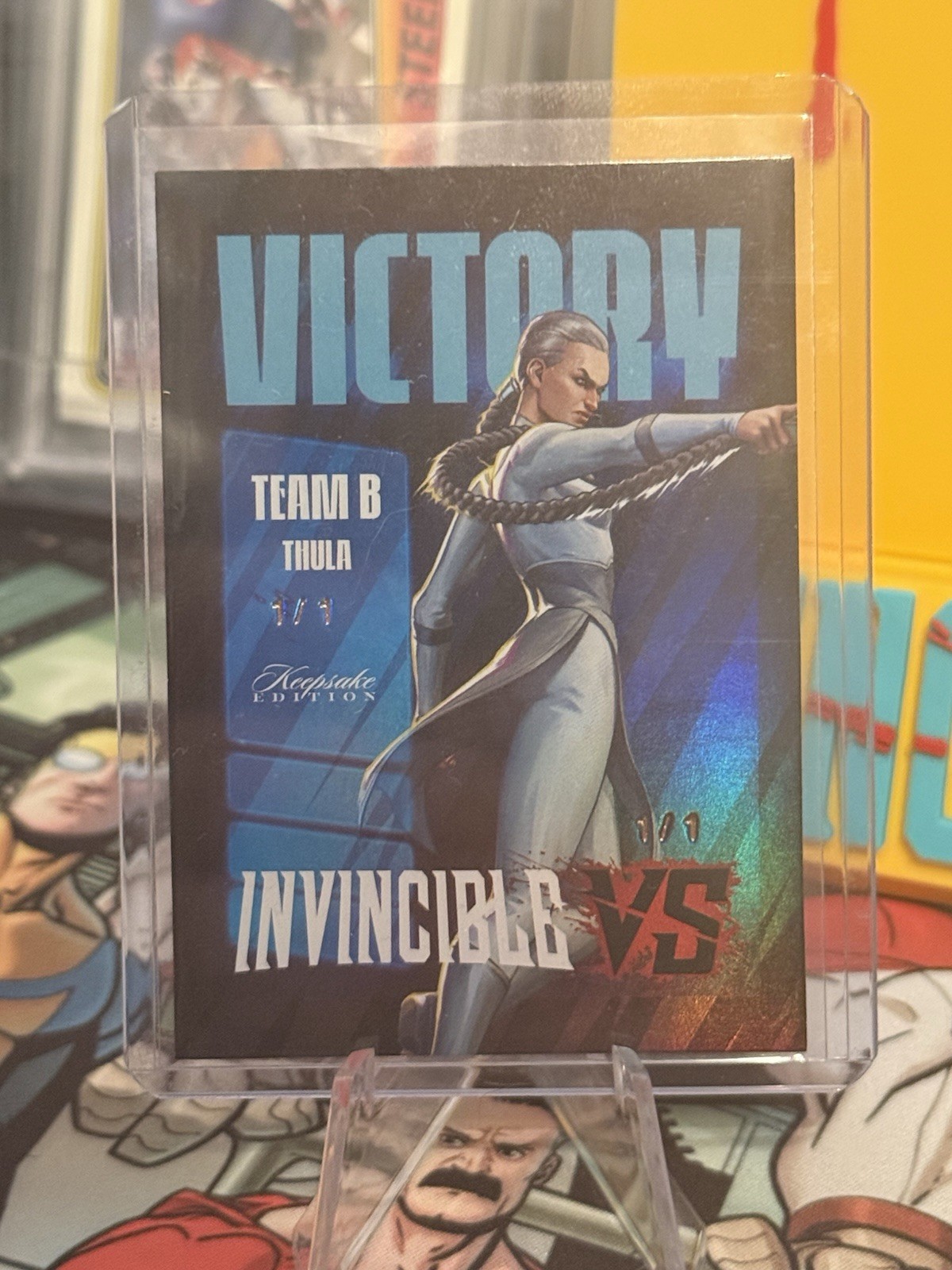 ERROR 1/1 Thula #110 Invincible VS 2026 Double Stamped Error Card Keepsake ERROR 1/1 Thula #110 Invincible VS 2026 Double Stamped Error Card Keepsake