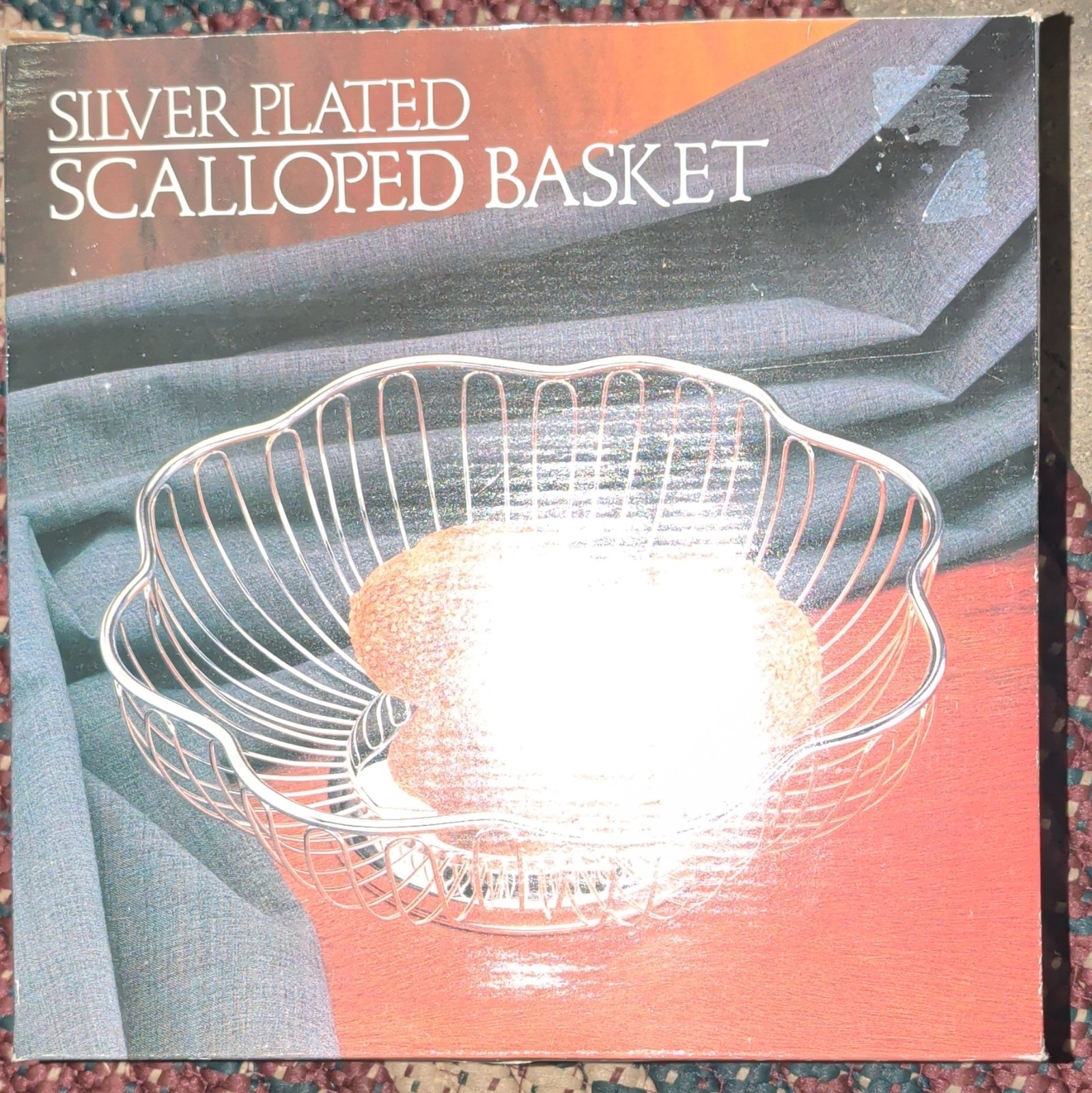 Silver Plate Scalloped Basket - Silver Plated Basket
