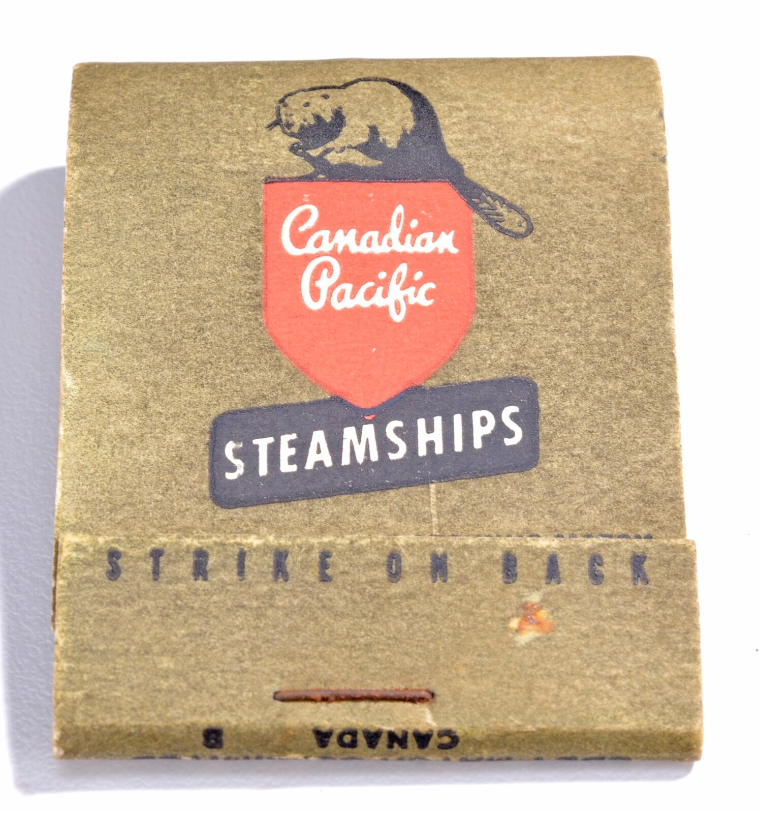VINTAGE CANADIAN PACIFIC STEAMSHIPS - BOAT - SHIP ADVERTISING MATCHBOOK VINTAGE CANADIAN PACIFIC STEAMSHIPS - BOAT - SHIP ADVERTISING MATCHBOOK