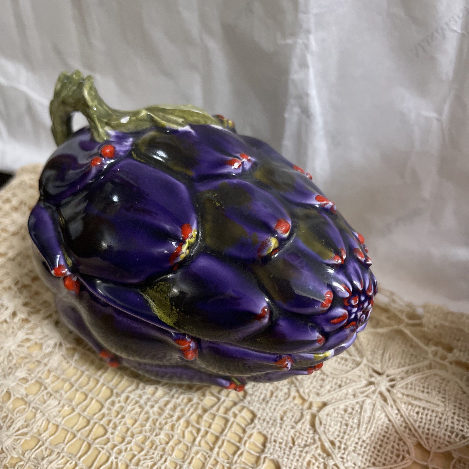 Vintage Mancioli Italy Porcelain Artichoke Dish Vintage Mancioli Italy Porcelain Artichoke Dish