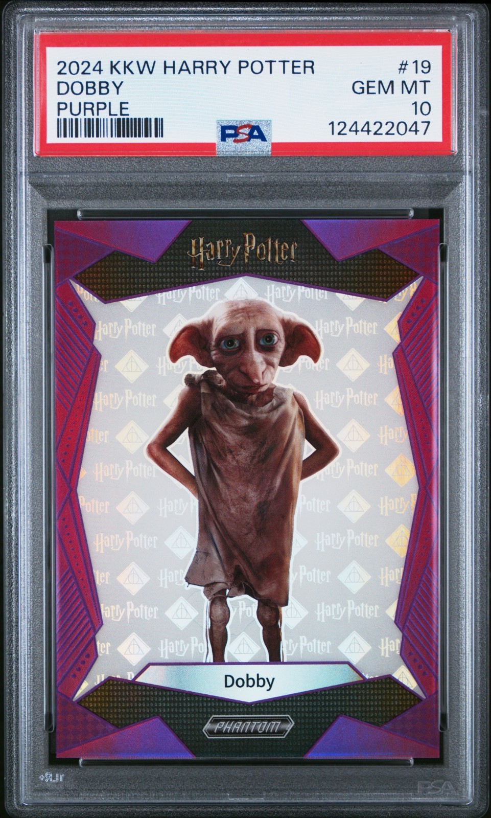 2024 Kakawow Phantom Harry Potter #19 Dobby Purple /135 PSA 10 Gem Mint POP 1