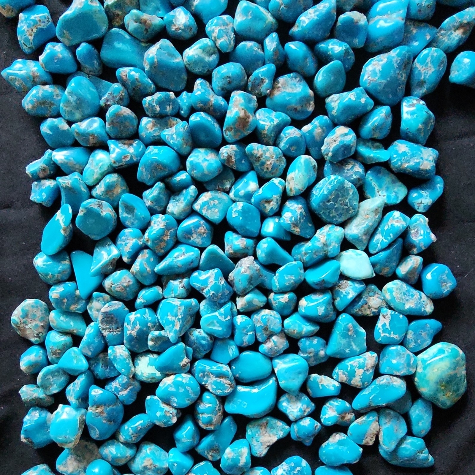 1/8th lb Stabilized Turquoise Stones, 55g/275ct Lots.