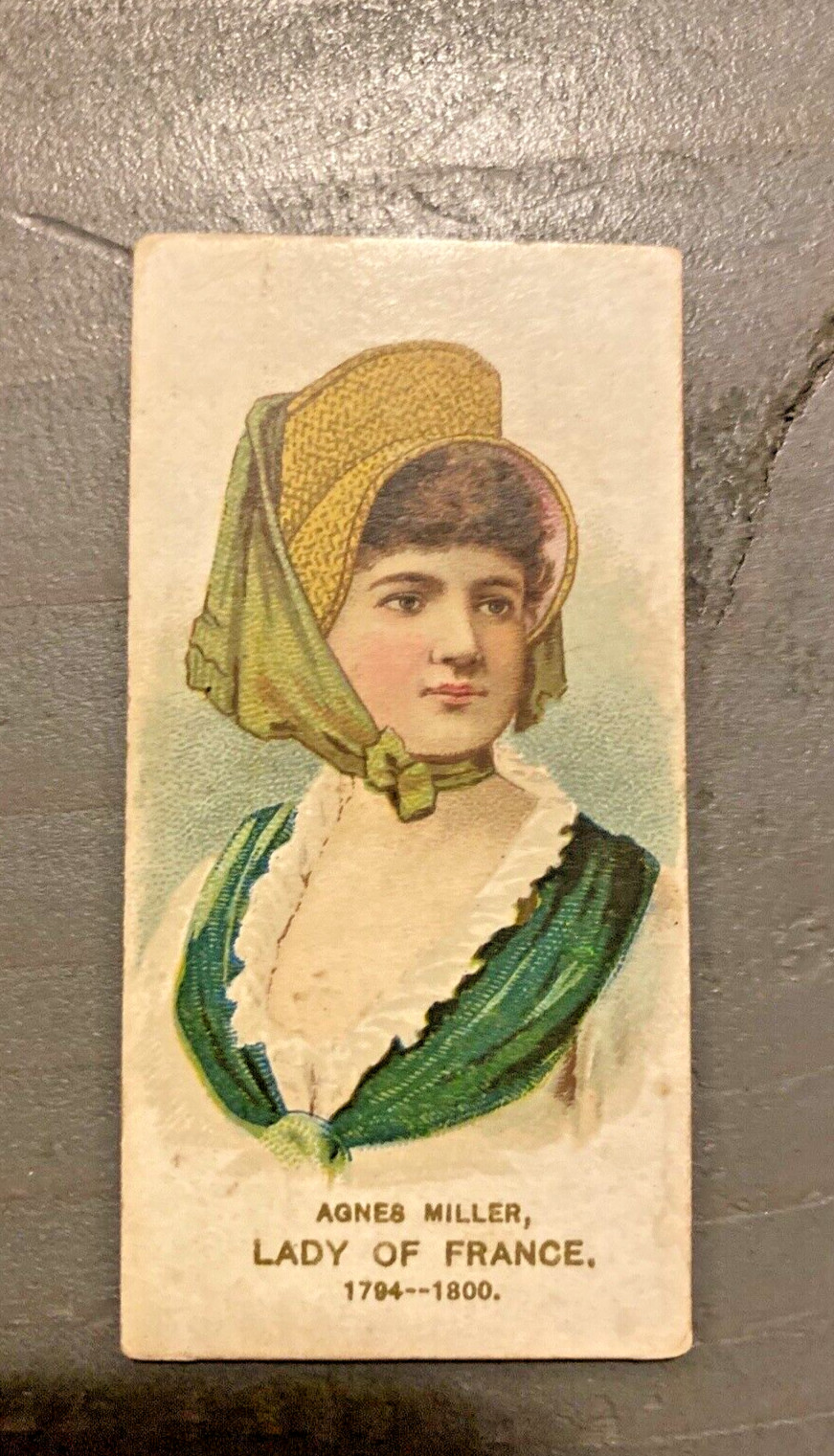 1889 N70 DUKE\'S ACTORS AND ACTRESSES Agnes Miller TOBACCO CARD.