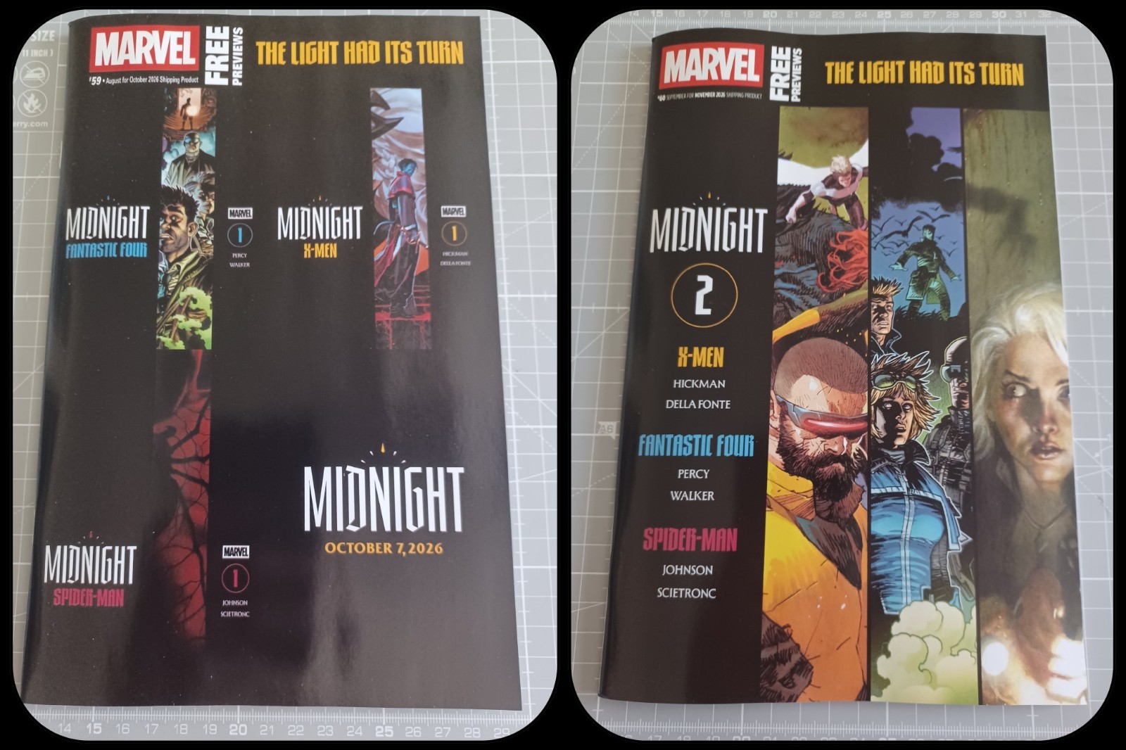 Marvel Previews 59 & 60 All 3 Midnight Title Previews For Issue 1 & 2