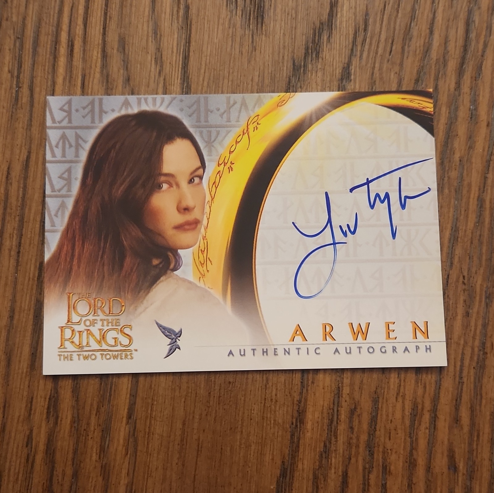 2002 Topps Lord of the Rings: The Two Towers Liv Tyler as Arwen Autographs