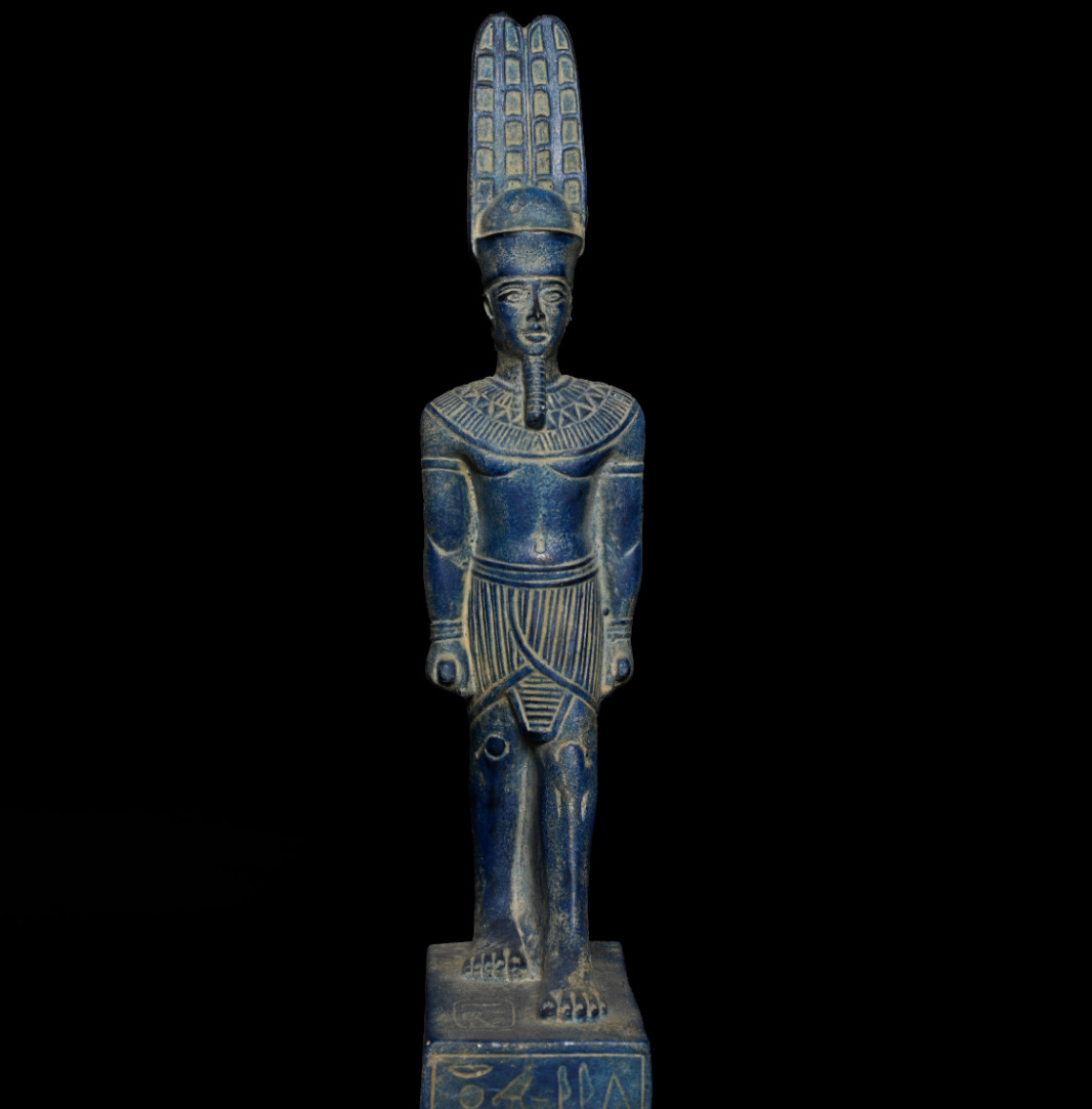 Egyptian Artifacts A Rare Egyptian Pharaonic Statue Of Egyptian God Amun BC