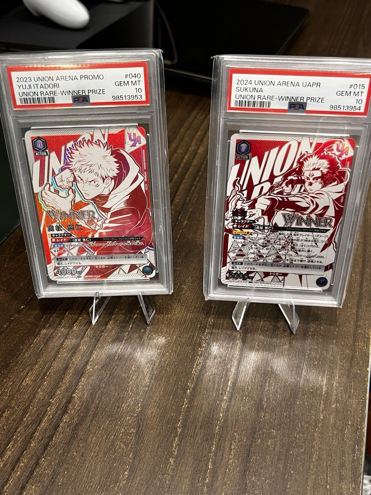 Union Arena Promo PSA 10 Winner Prize Yuji Itadori #040 Sukuna #015 JP CONTACT