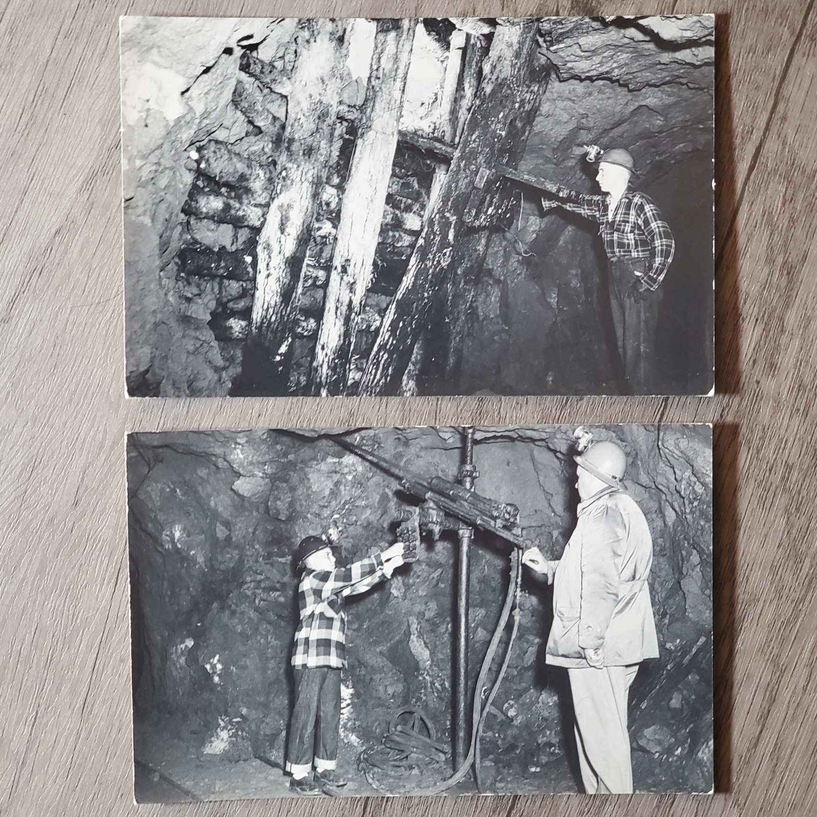 Vintage Arcadian Copper Mine RPPC Postcards Ripley Hancock Michigan UP Lot of 2